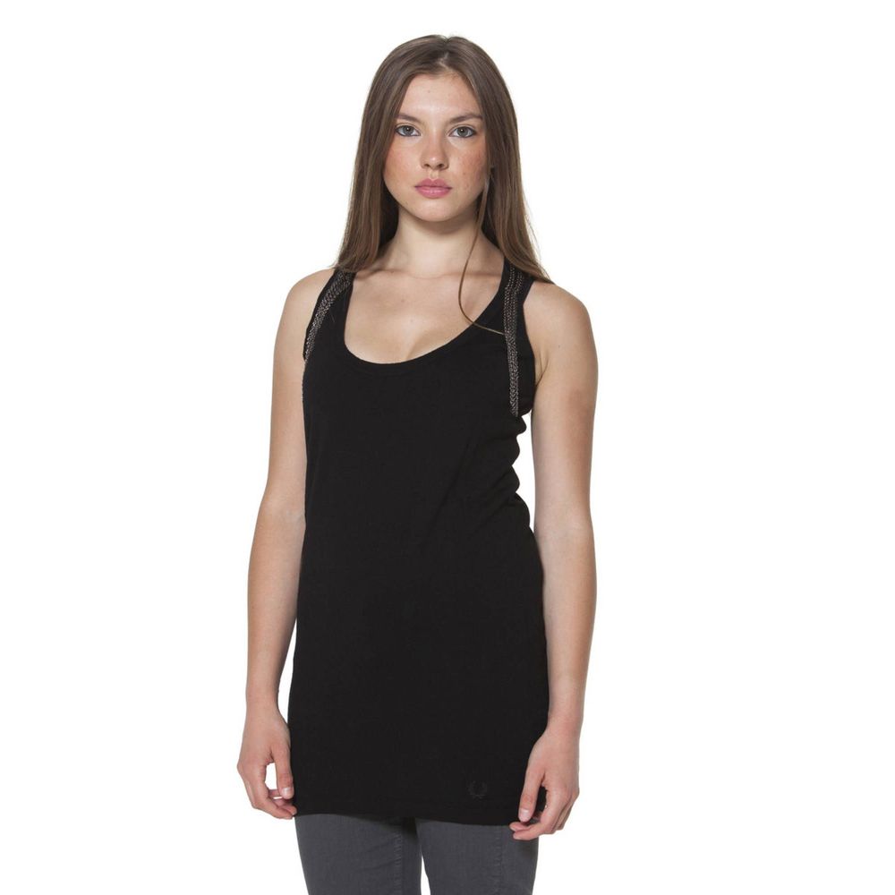 Fred Perry Black Wool Women T-Shirt | Regal Royce