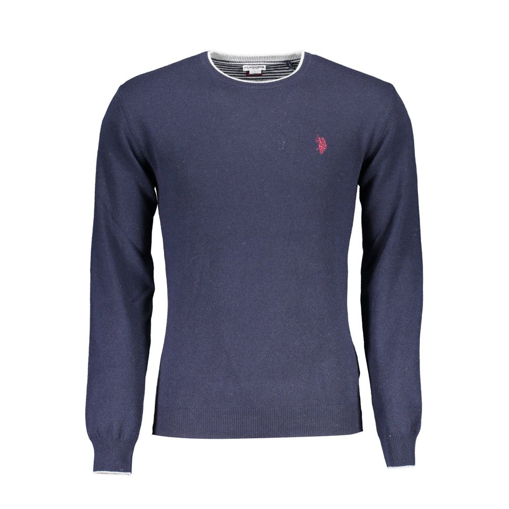U.S. POLO ASSN. Blue Wool Men Sweater | Regal Royce
