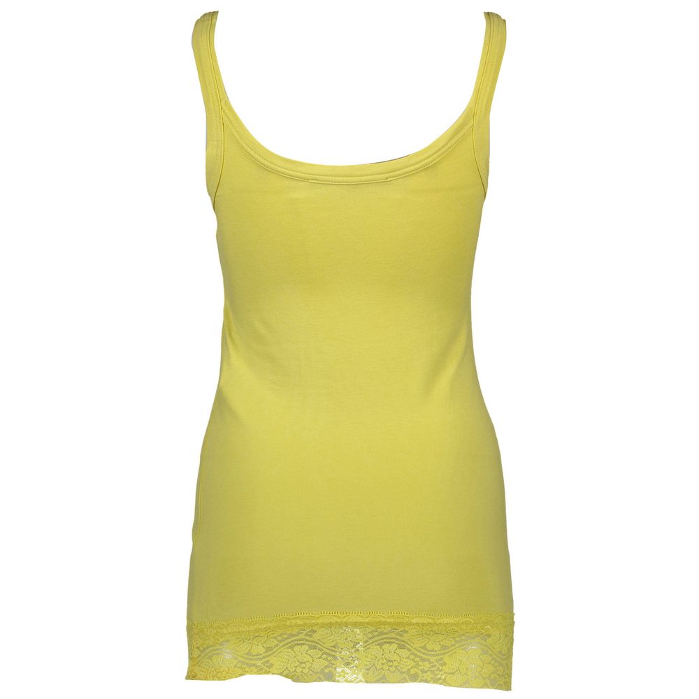 Silvian Heach Giallo Cotton Women T-Shirt | Regal Royce