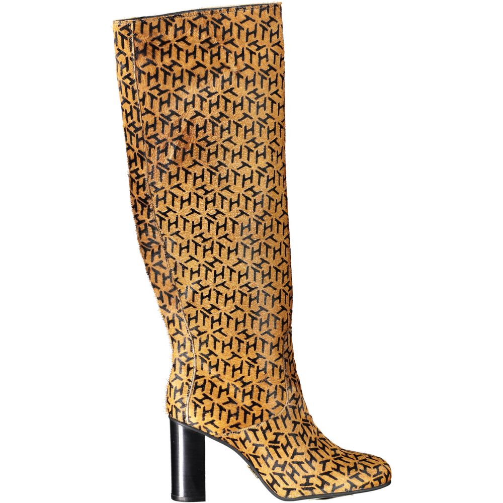 Tommy Hilfiger Beige Leather Women Boot | Regal Royce