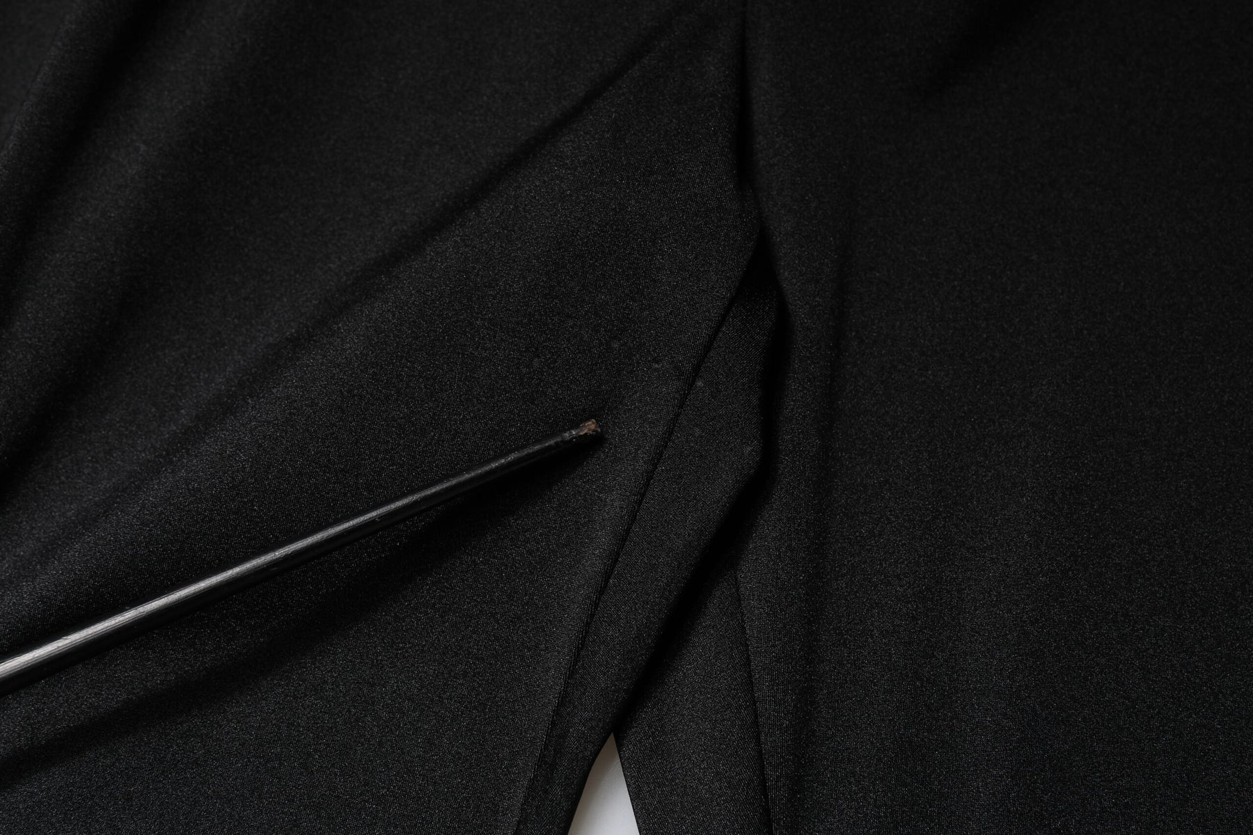 Dolce & Gabbana Black Nylon High Waist Slim Fit Pants | Regal Royce