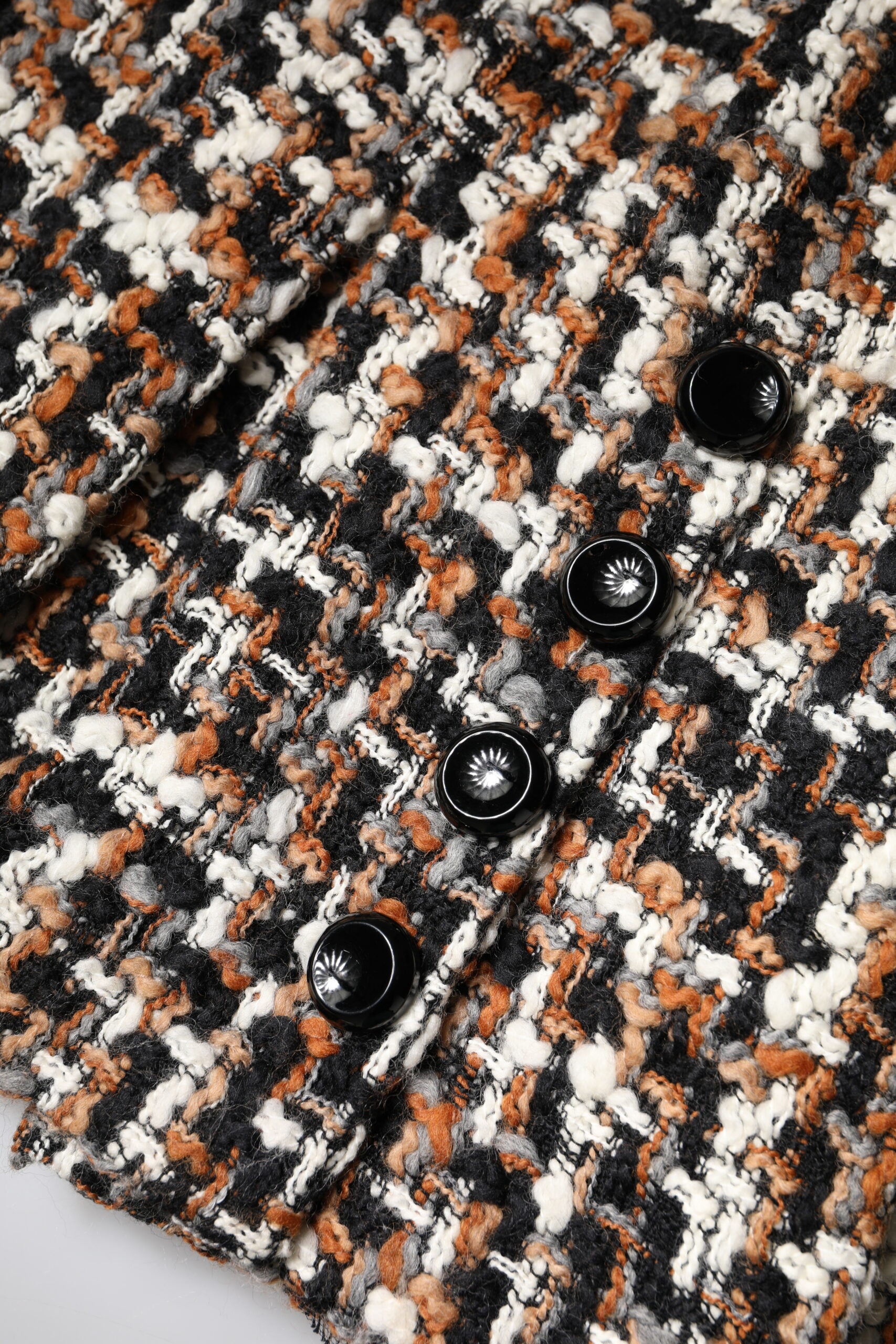 Dolce & Gabbana Multicolor High Waist Tartan Tweed Mini Skirt | Regal Royce