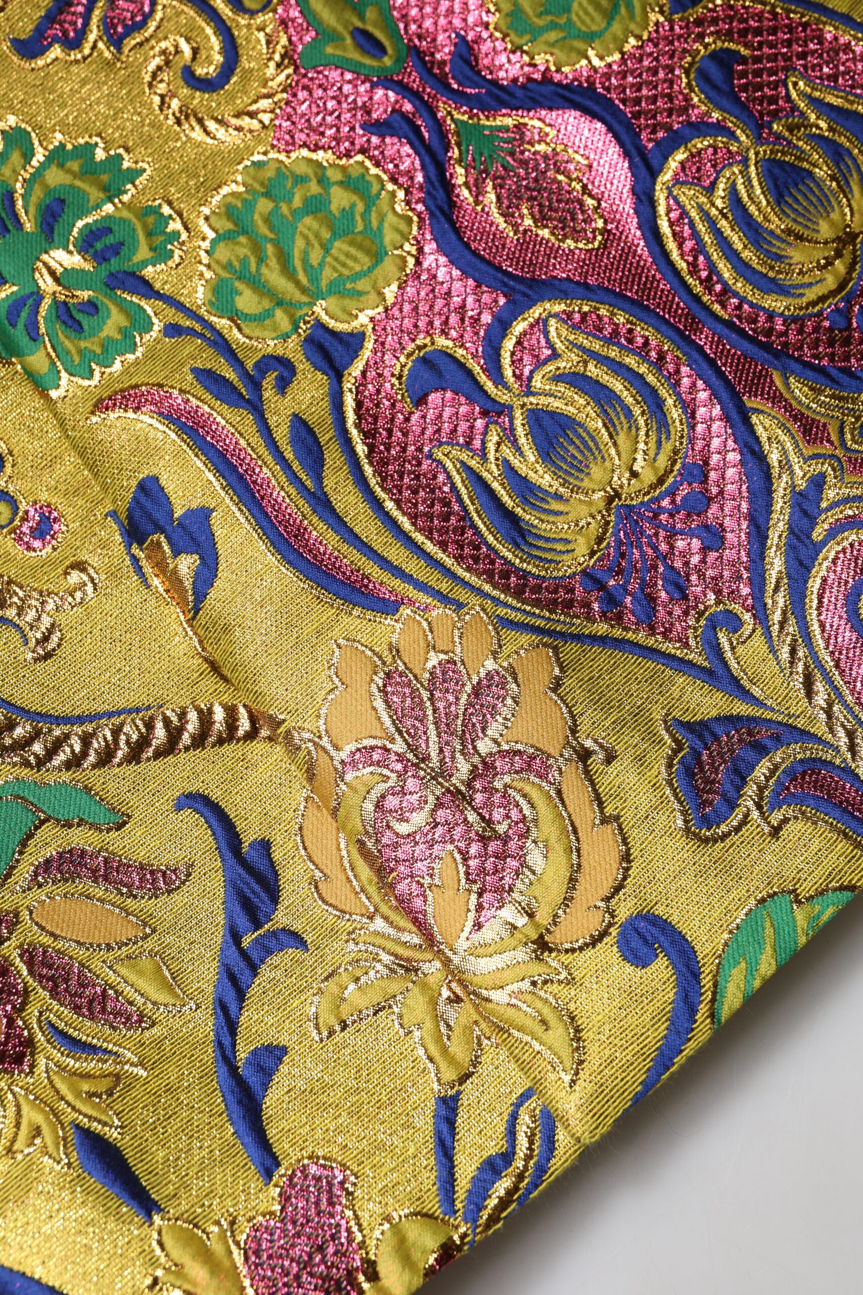 Dolce & Gabbana Multicolor Floral Jacquard Mid Waist Mini Skirt | Regal Royce