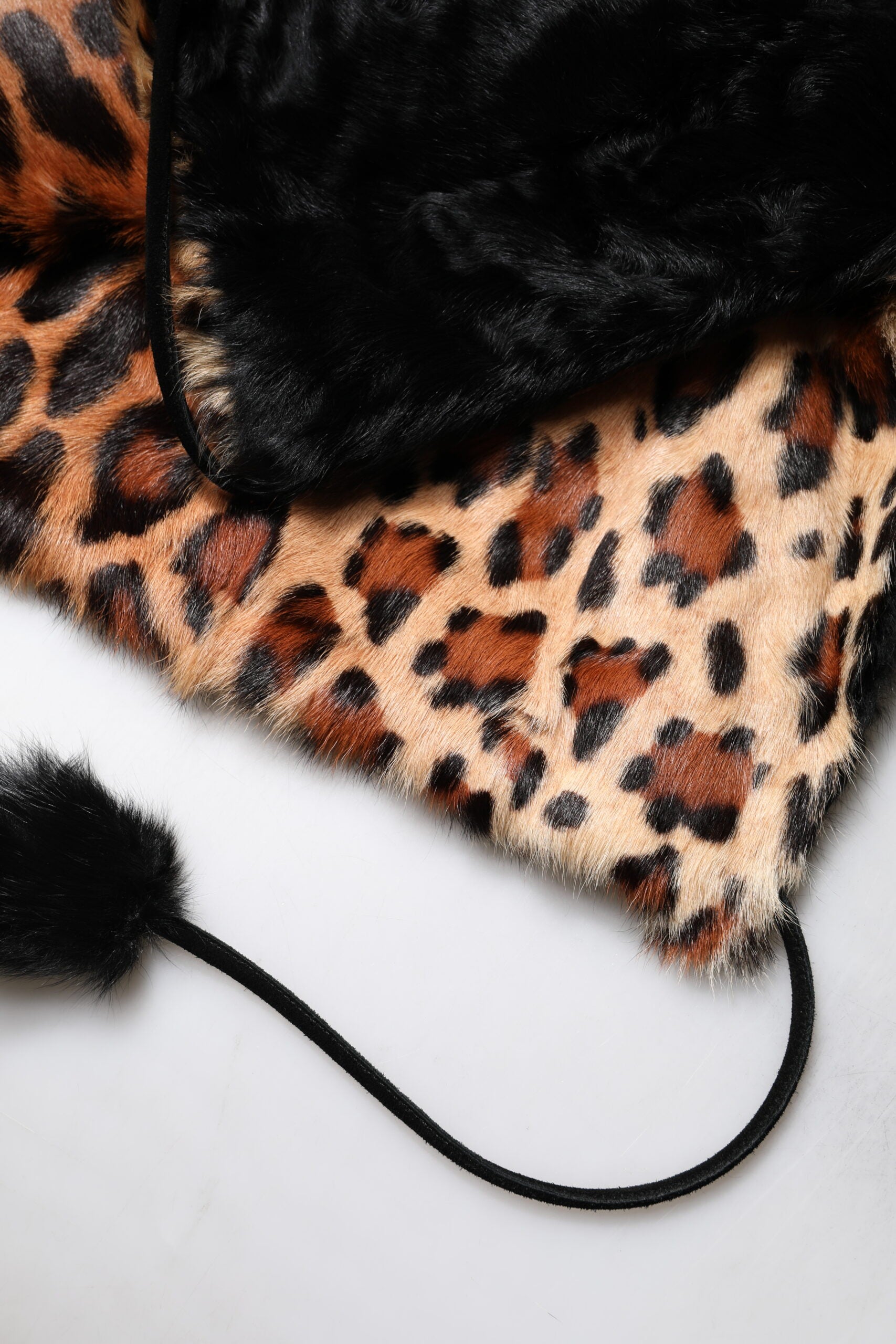 Dolce & Gabbana Black Lamb Fur Short Women Coat Jacket | Regal Royce