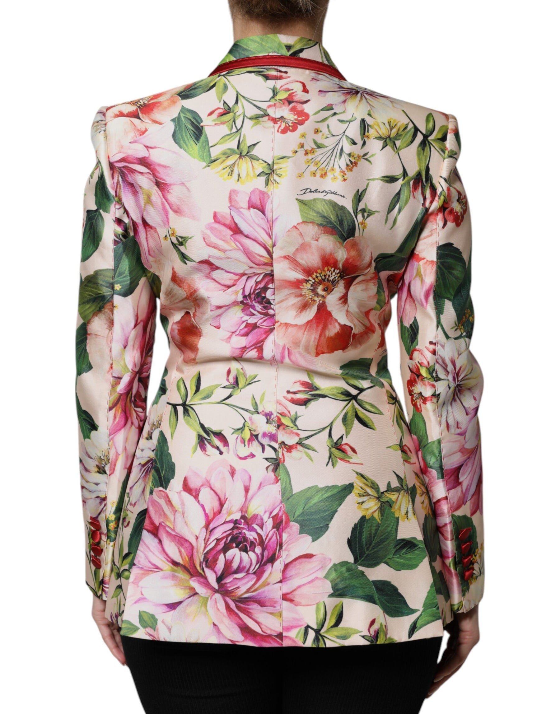 Dolce & Gabbana Multicolor Floral Double Breasted Jacket | Regal Royce