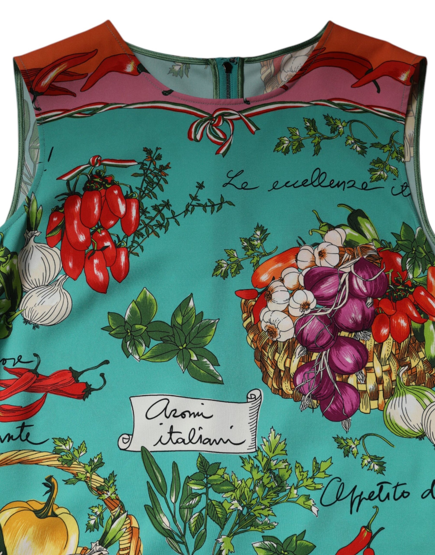Dolce & Gabbana Multicolor Floral Silk Sleeveless Tank Top | Regal Royce