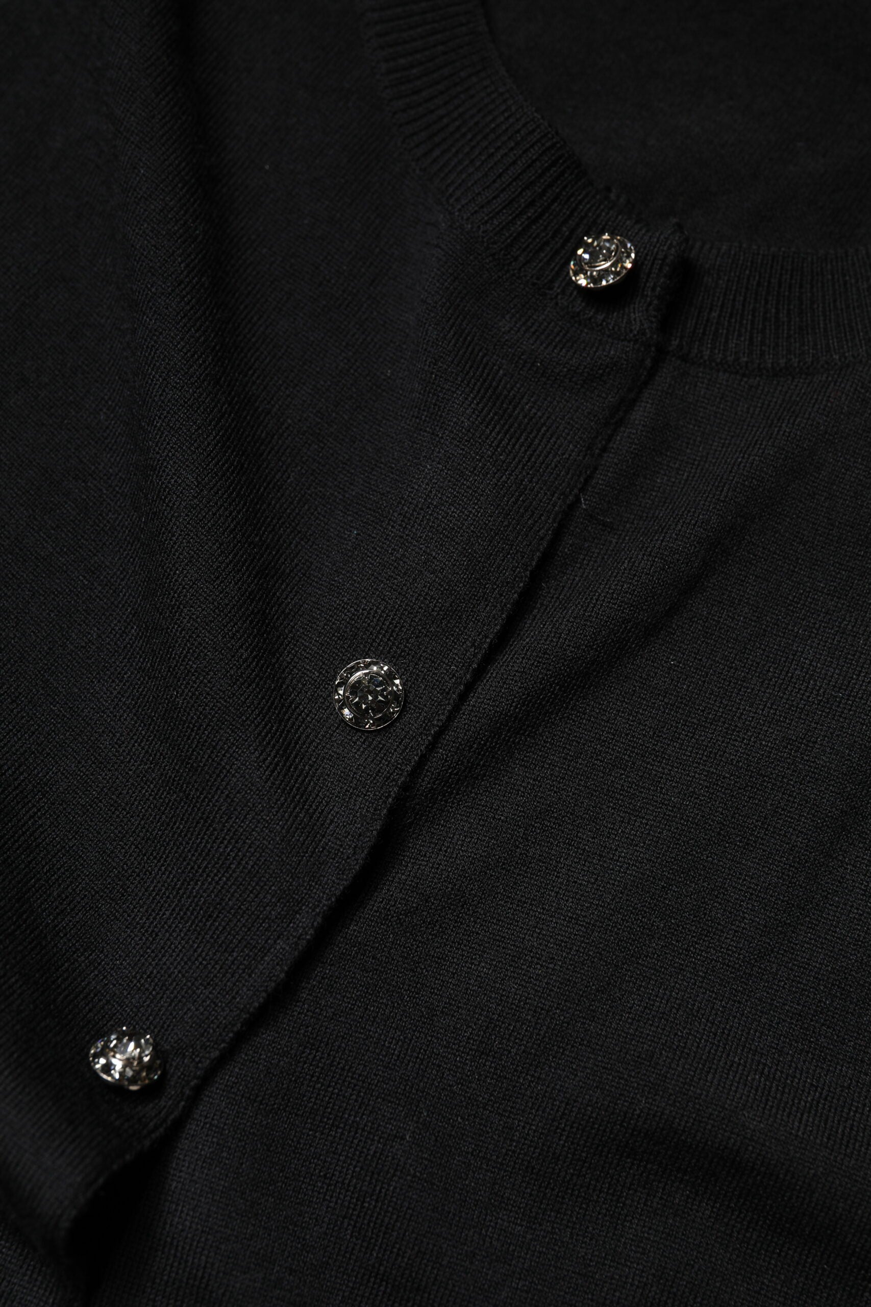 Dolce & Gabbana Black Button Down Short Sleeve Blouse Top | Regal Royce