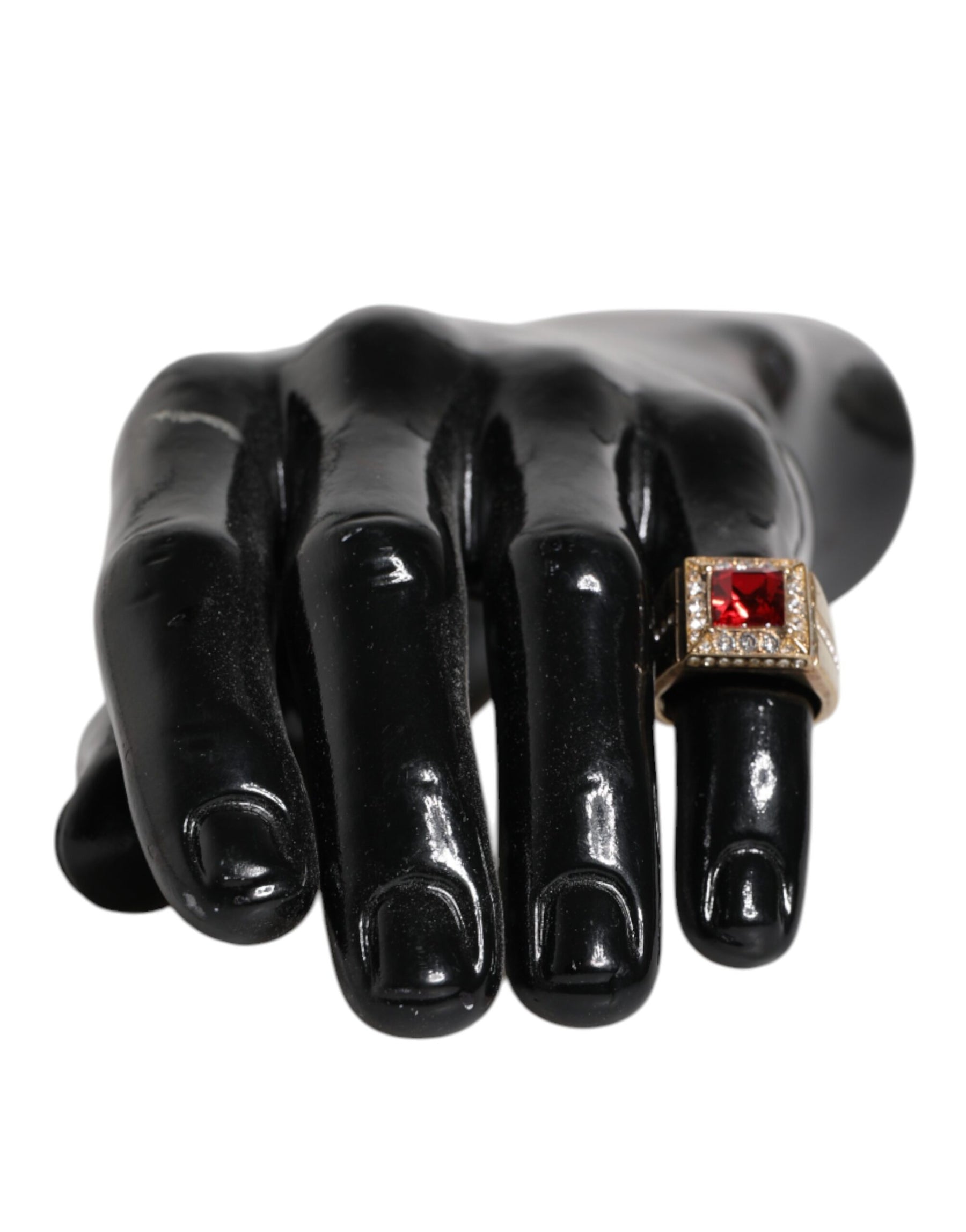 Dolce & Gabbana Gold Tone Sterling Silver 925 Crystals Ring | Regal Royce