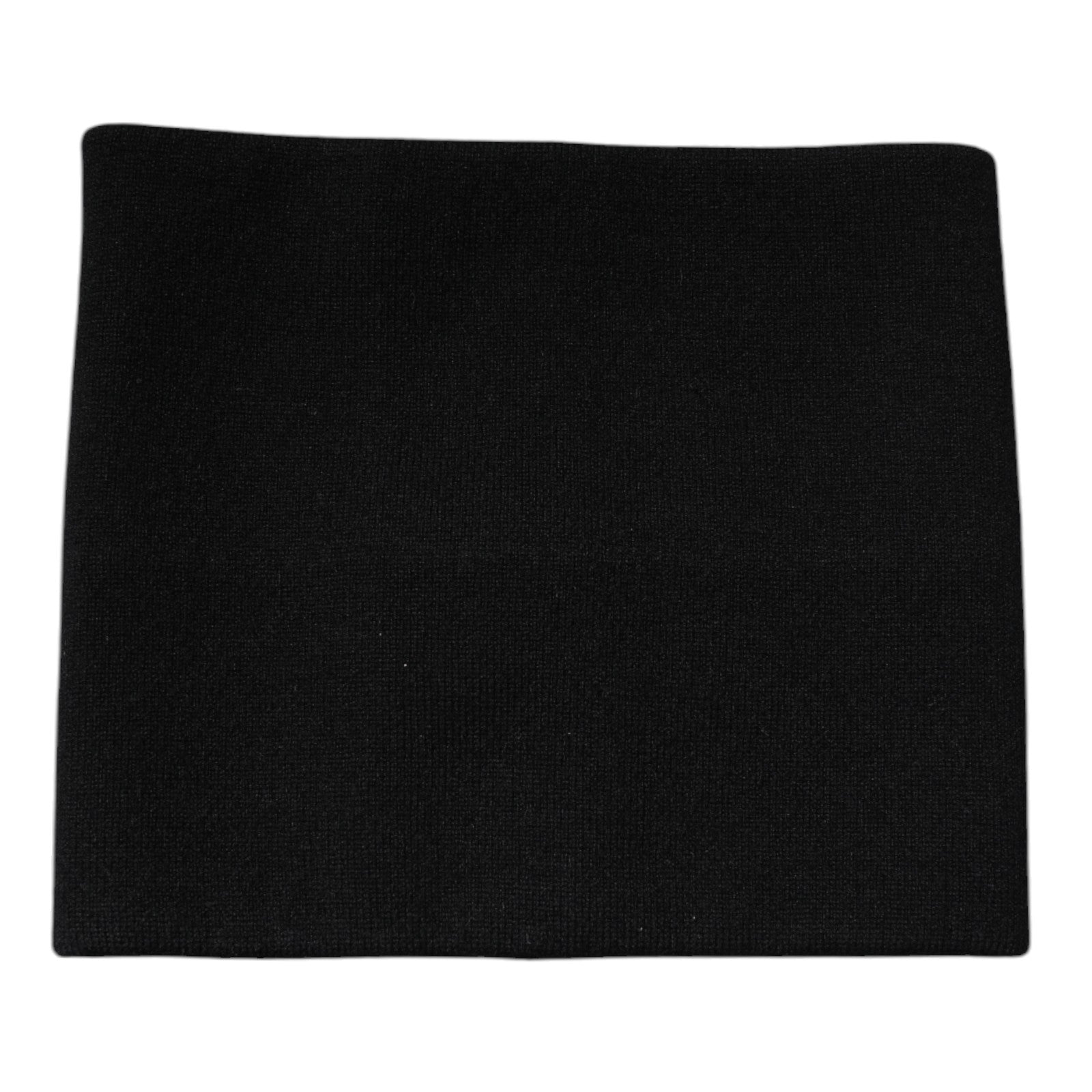 Dolce & Gabbana Black Cashmere Knitted Square Handkerchief Scarf | Regal Royce