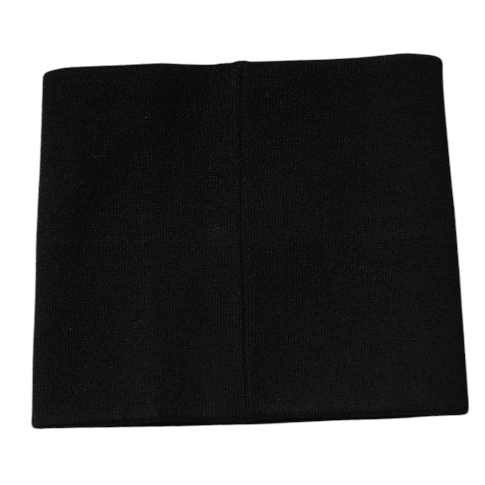 Dolce & Gabbana Black Cashmere Knitted Square Handkerchief Scarf | Regal Royce