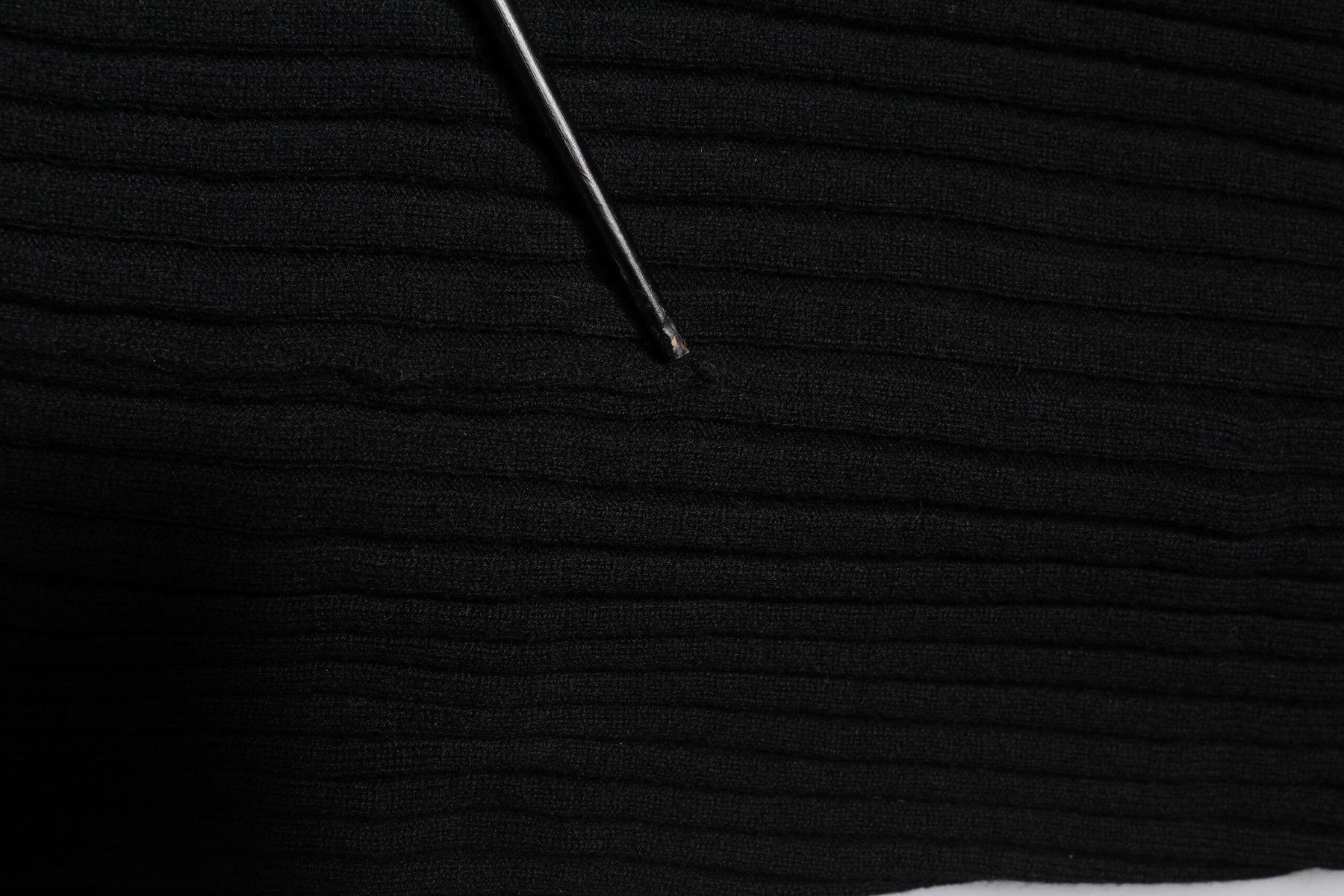 Dolce & Gabbana Black Cashmere Knitted Neck Warmer Foulard Scarf | Regal Royce