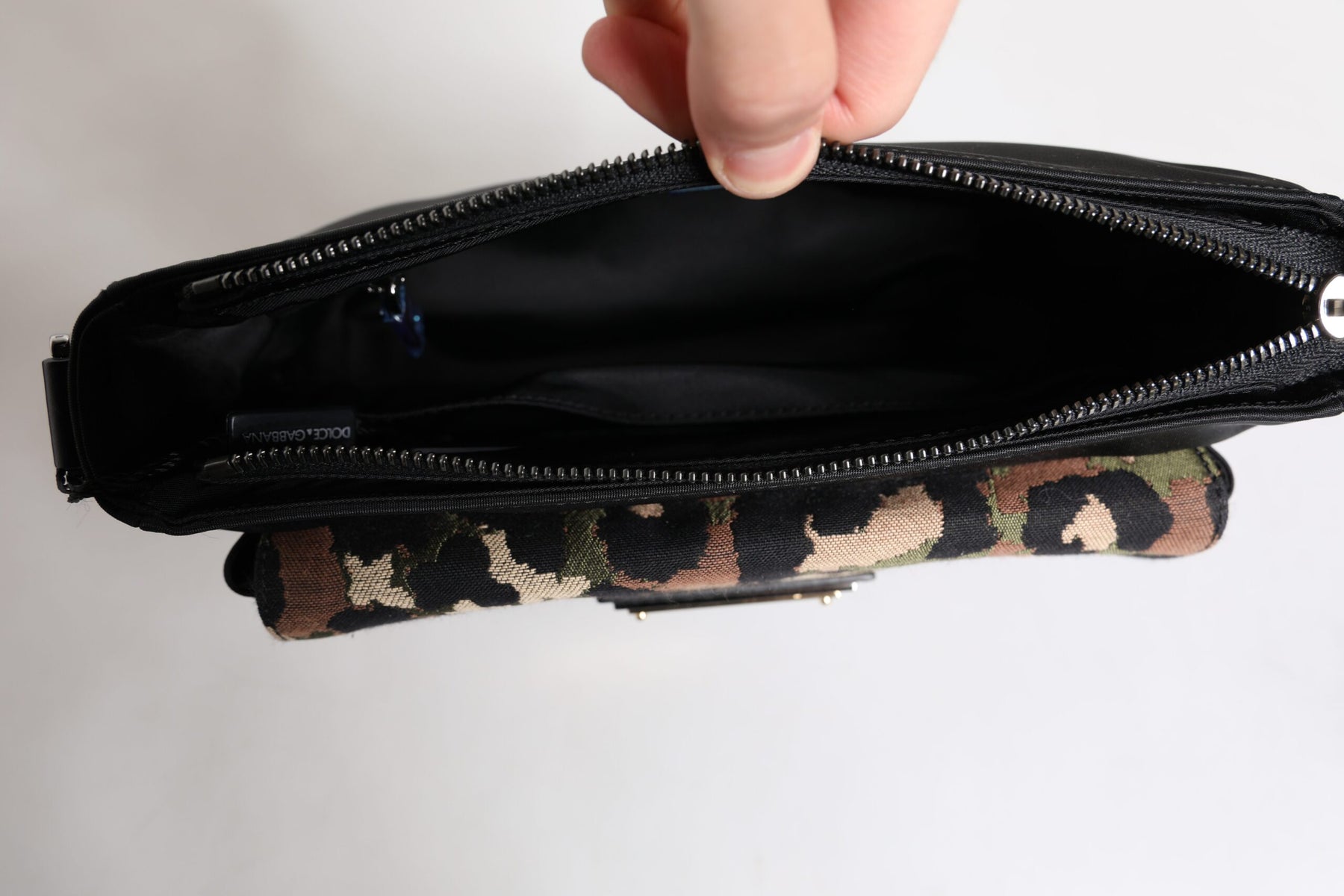 Dolce & Gabbana Multicolor Leopard Jacquard Crossbody Bag | Regal Royce