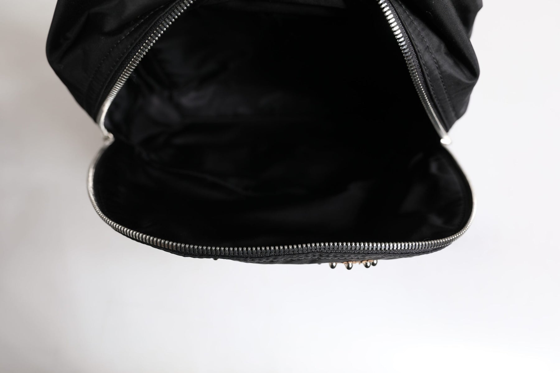 Dolce & Gabbana Black Nylon #DGFAMILY Embellished Backpack VULCANO Bag | Regal Royce