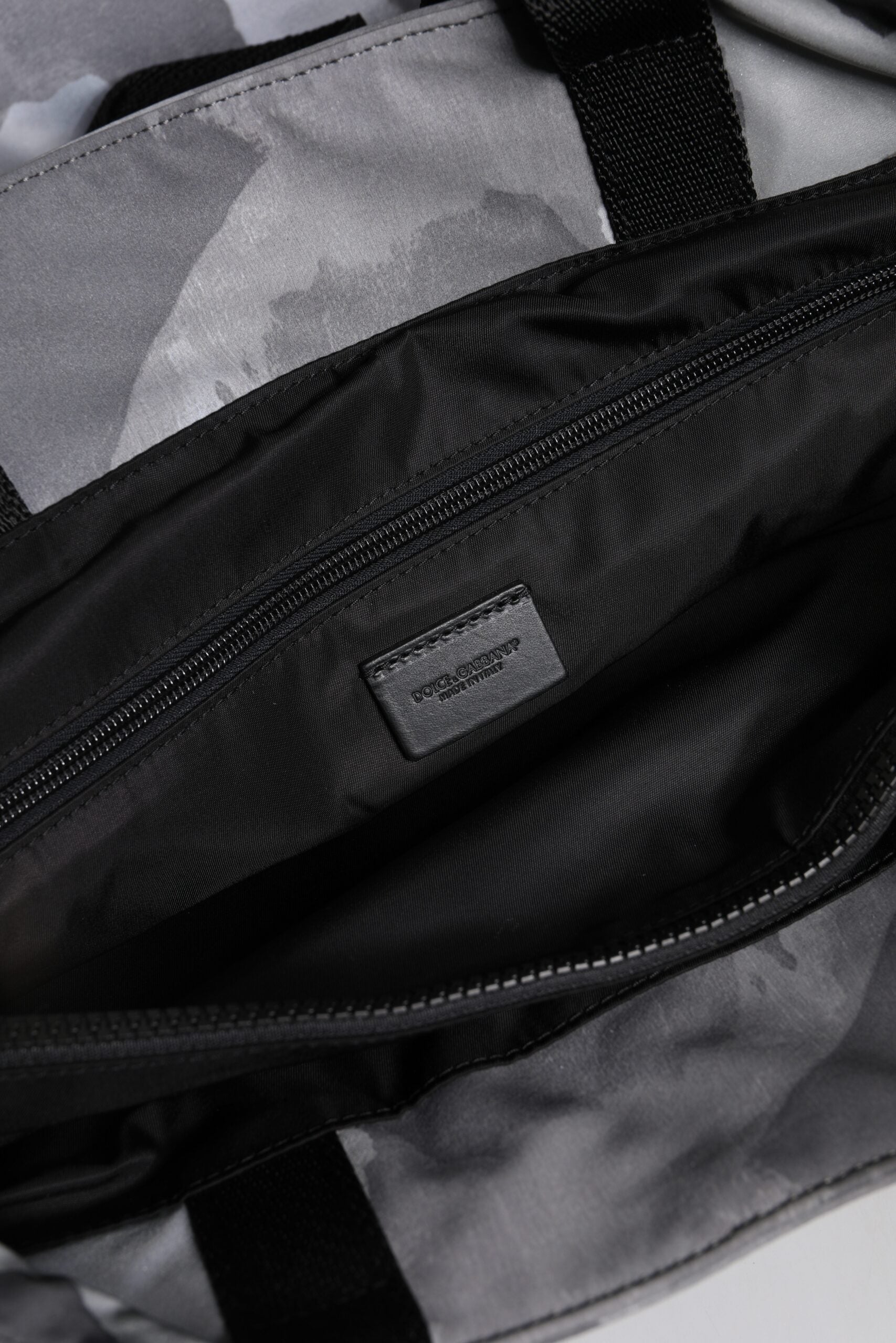 Dolce & Gabbana Black Camouflage Shoulder Strap Logo Plaque Bag | Regal Royce