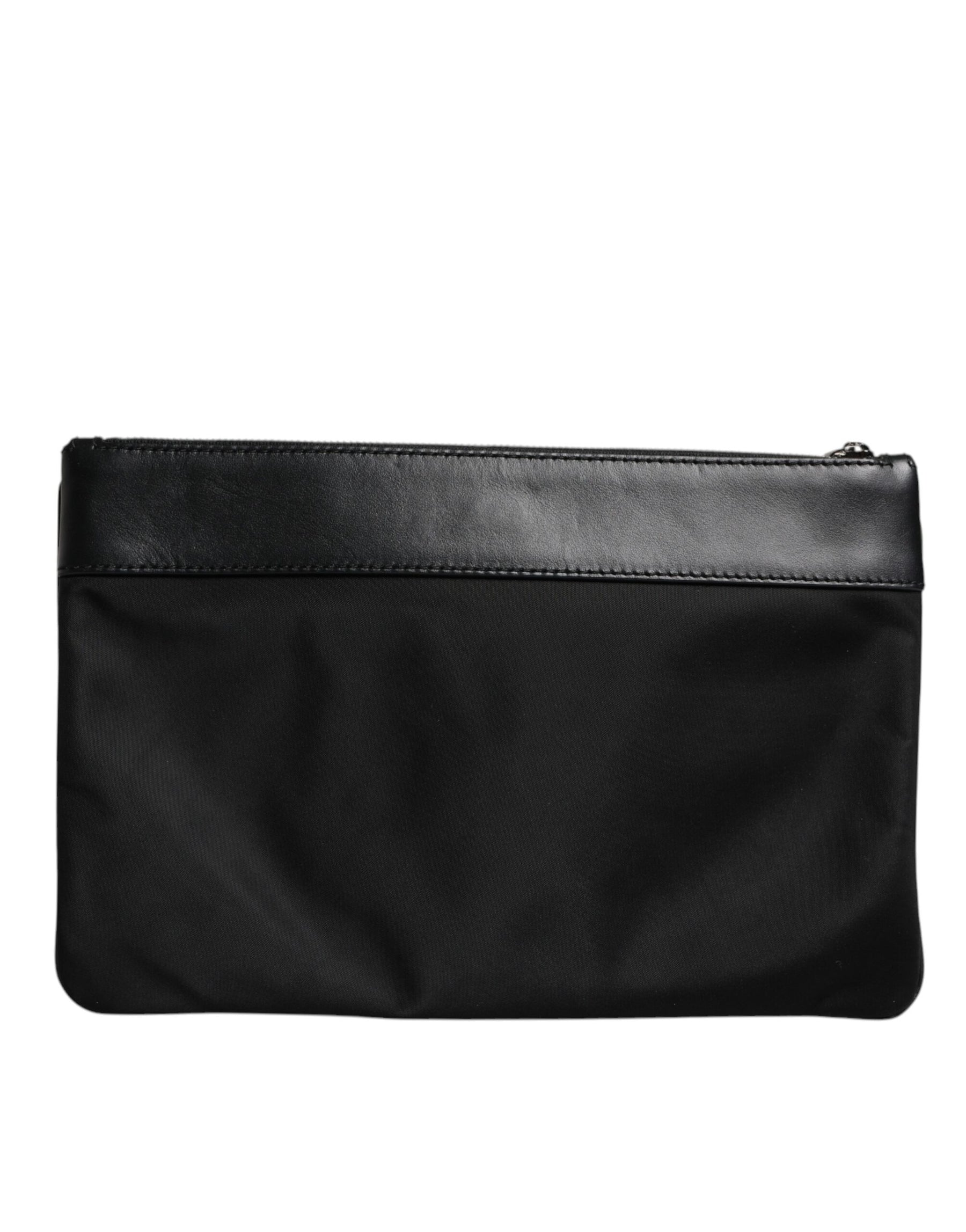 Dolce & Gabbana Multicolor Leopard Jacquard Print Logo Plaque Pouch Bag | Regal Royce