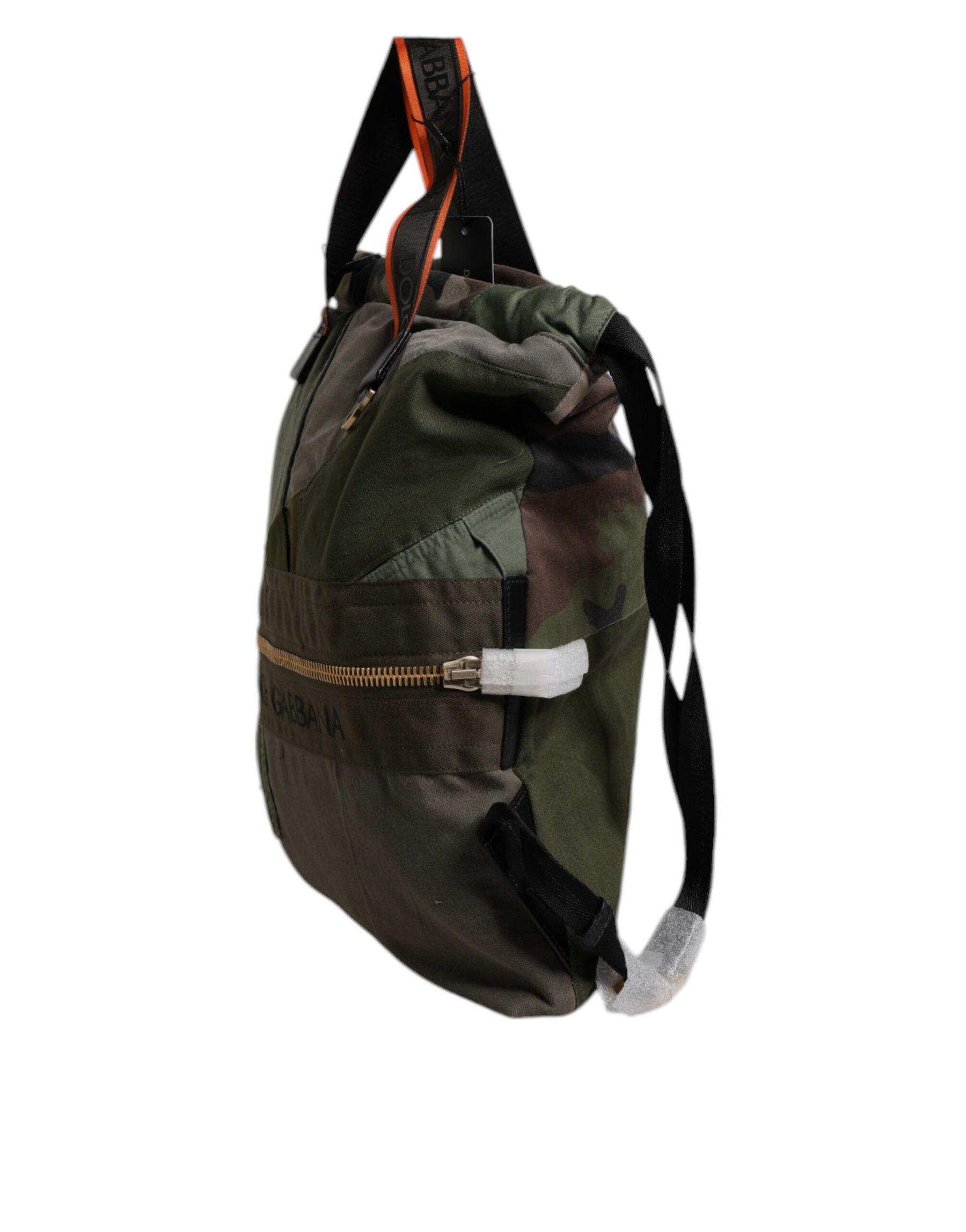 Dolce & Gabbana Military Green Patchwork Rucksack Backpack Bag | Regal Royce