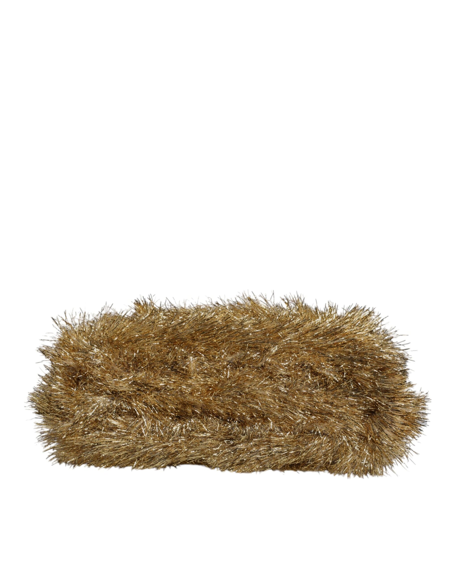 Dolce & Gabbana Gold Vanda Chain Strap Tinsel Crystal Evening Clutch Bag | Regal Royce