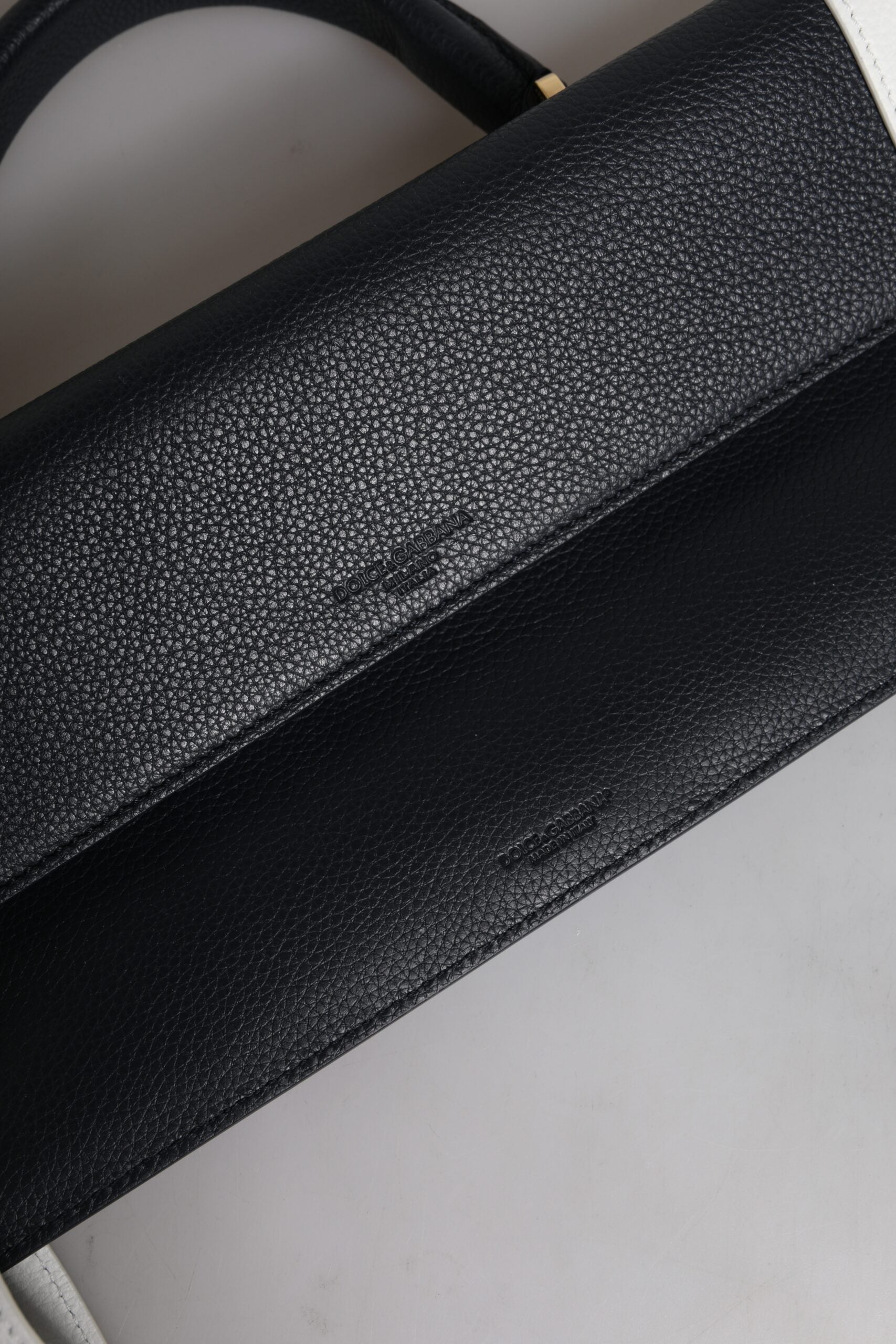 Dolce & Gabbana Blue White Calfskin Leather Crossbody Shoulder Bag | Regal Royce