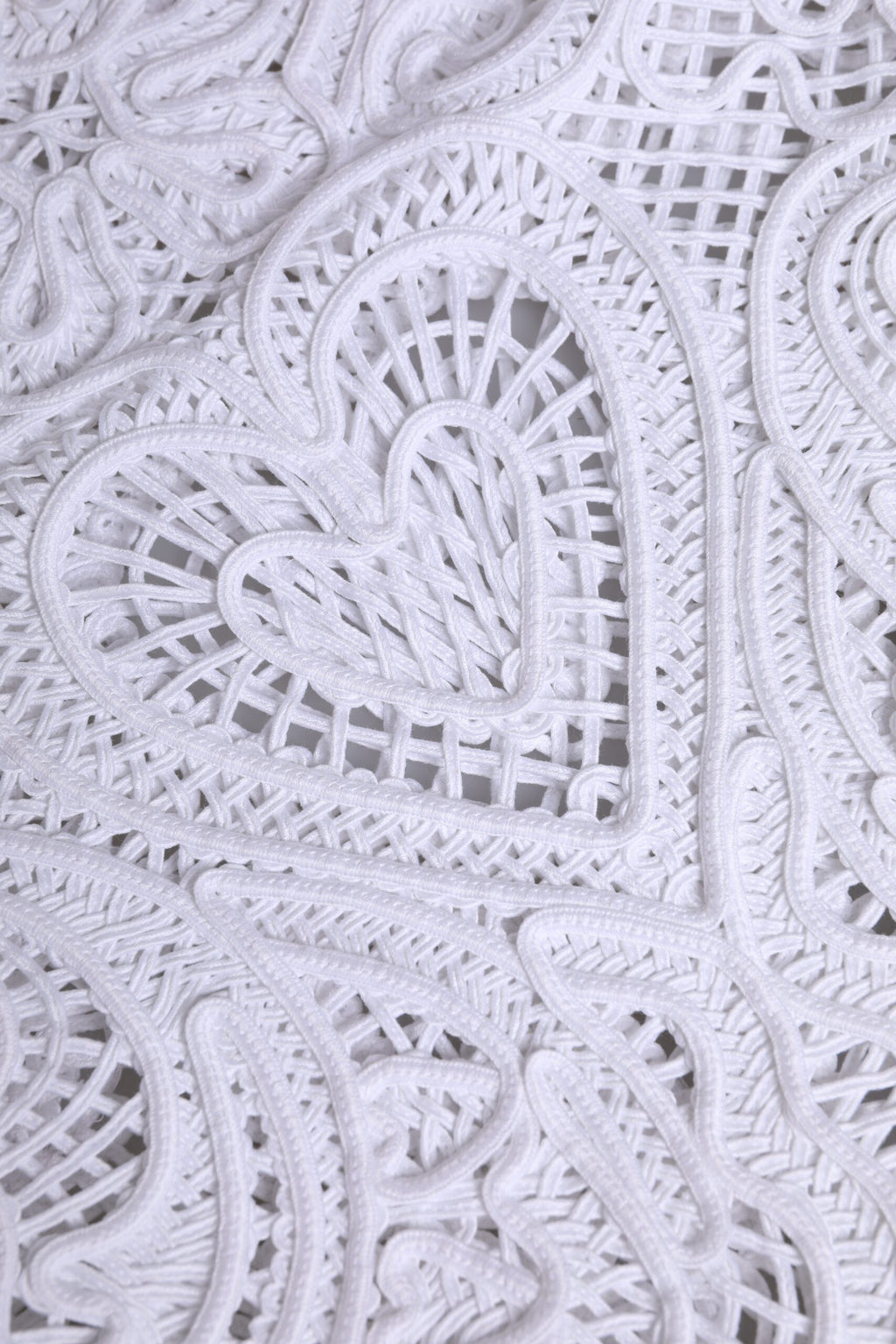 Dolce & Gabbana White Cordonetto Lace Beatrice Tote Shopping Bag