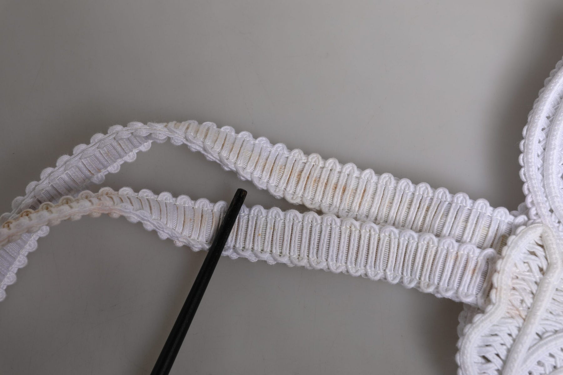 Dolce & Gabbana White Cordonetto Lace Beatrice Tote Shopping Bag | Regal Royce