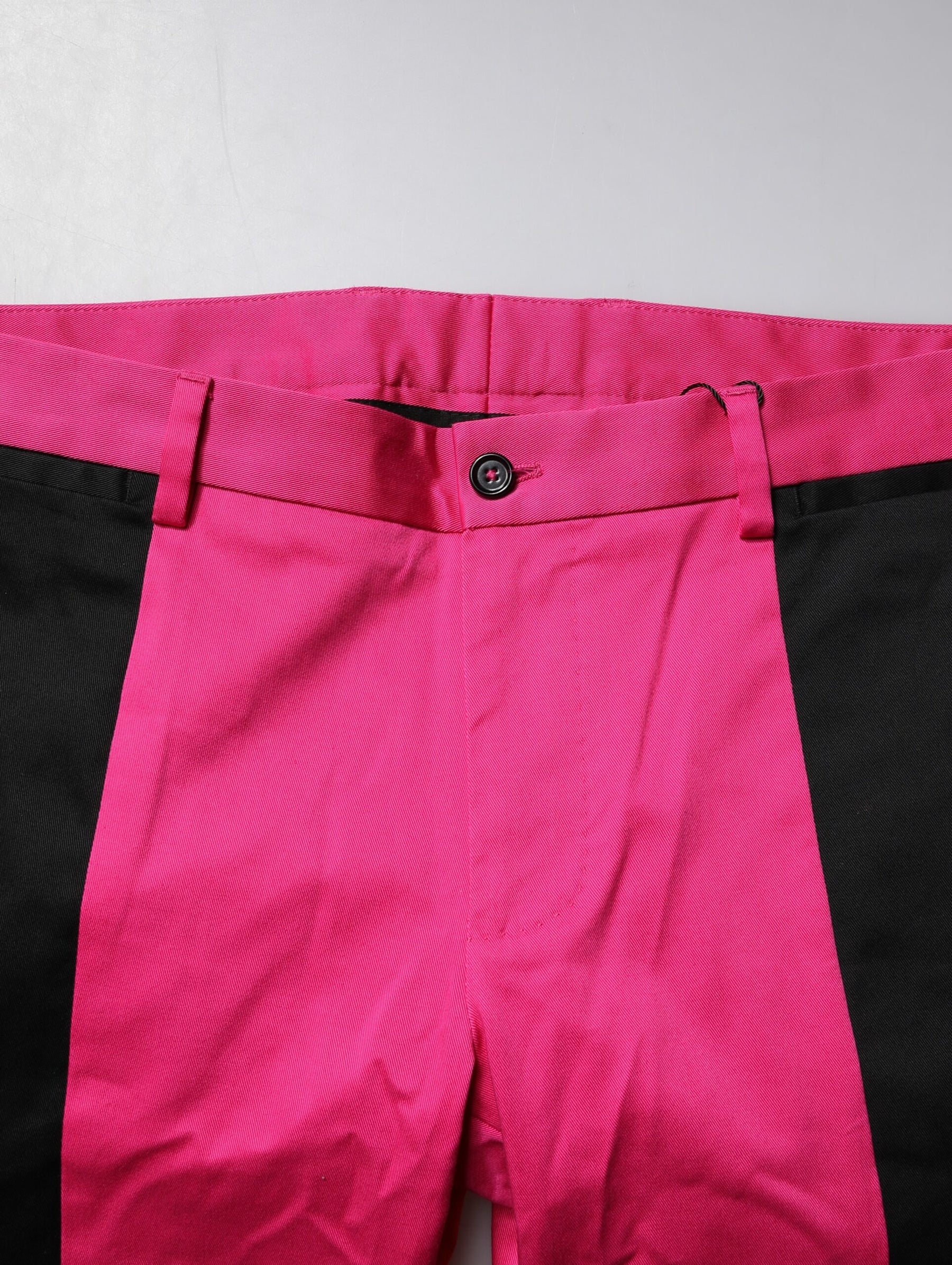Dolce & Gabbana Pink Black Stripe Slim Fit Men Dress Pants | Regal Royce