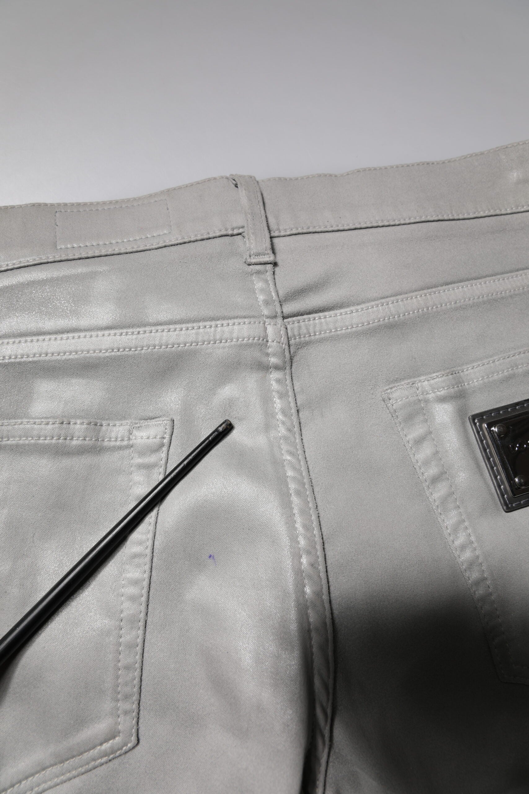 Dolce & Gabbana Gray Cotton Stretch Men Slim Fit Denim Jeans | Regal Royce