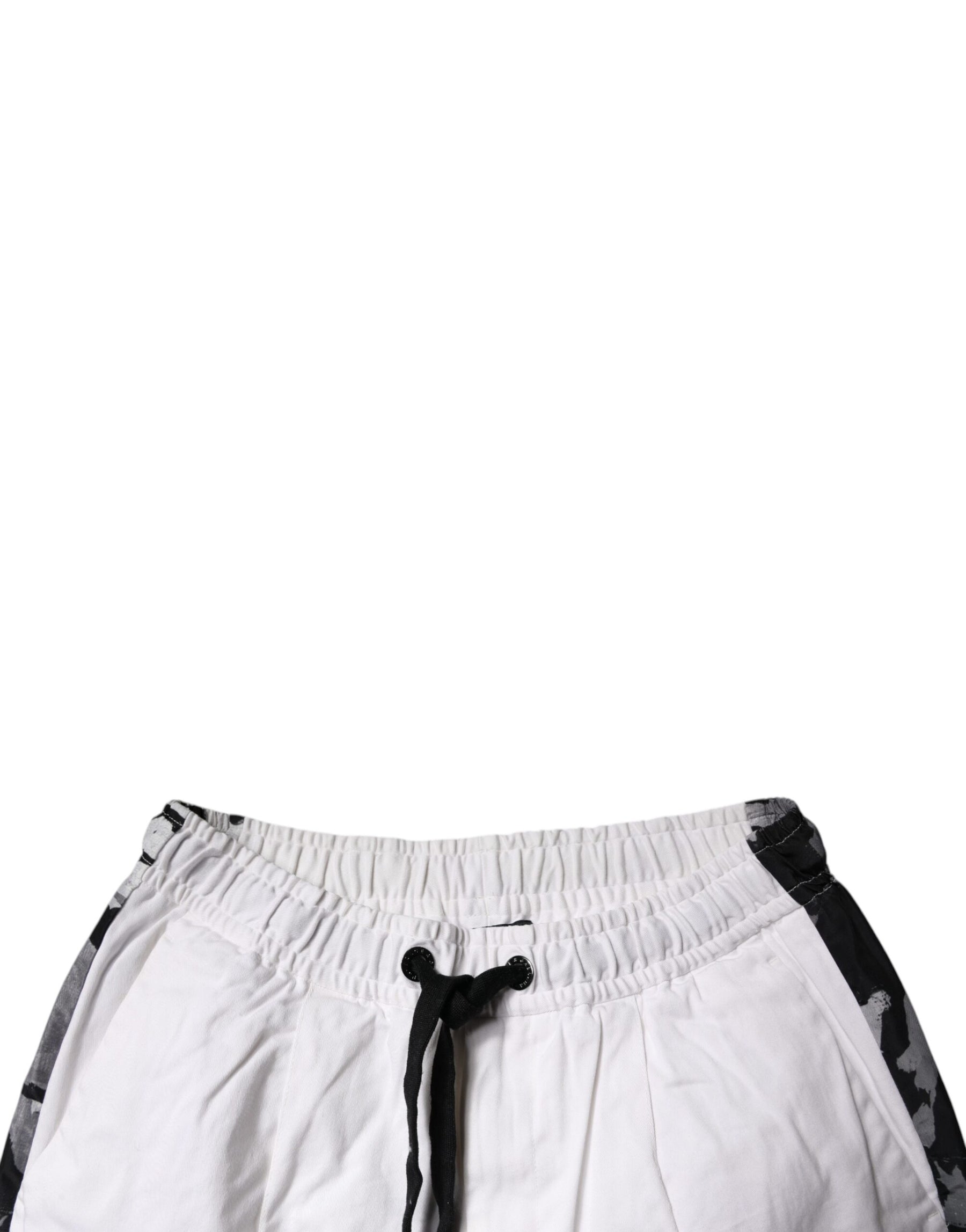 Dolce & Gabbana White Cotton Cargo Jogger Sweatpants Pants | Regal Royce