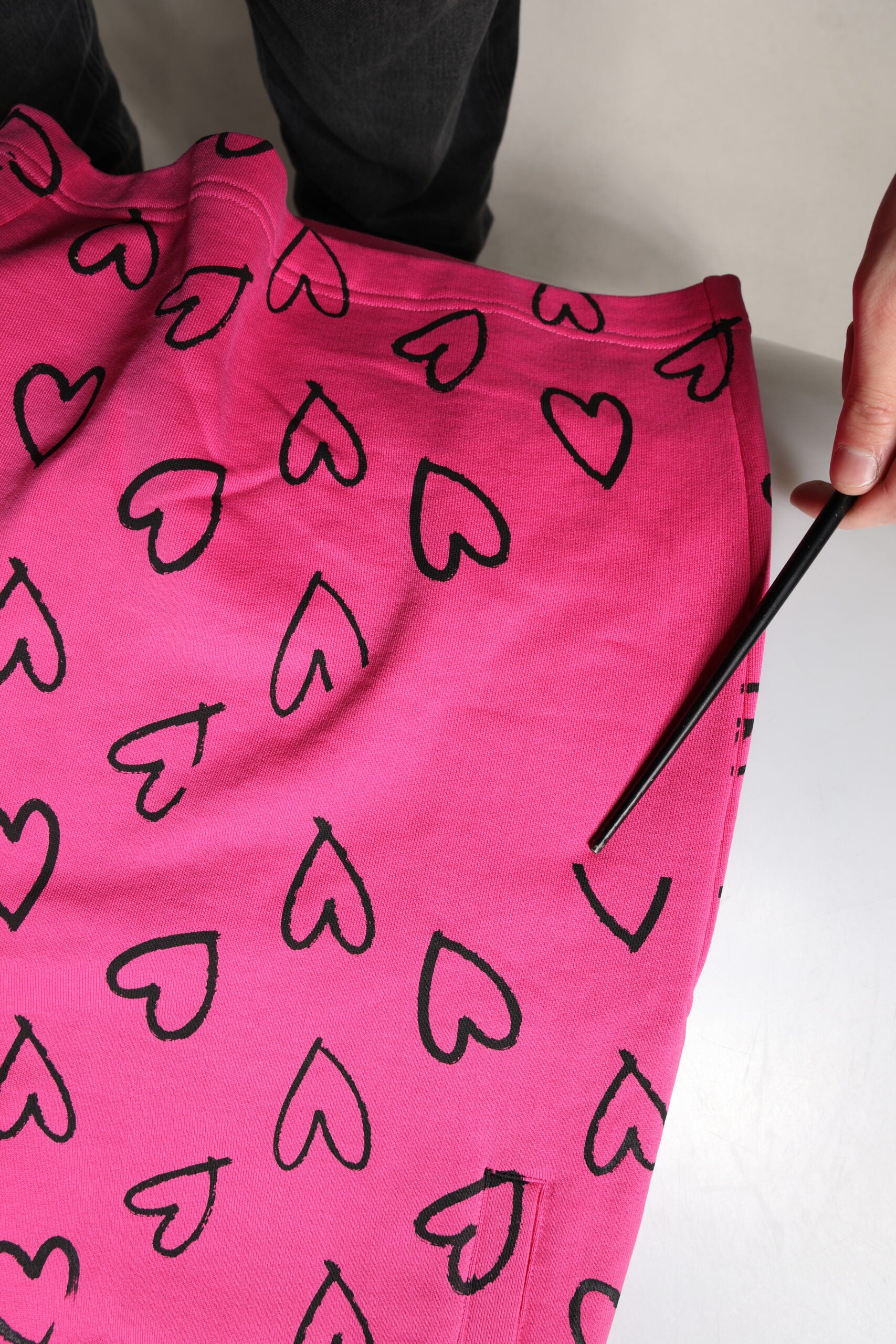 Dolce & Gabbana Pink Cotton Heart Print Bermuda Shorts | Regal Royce