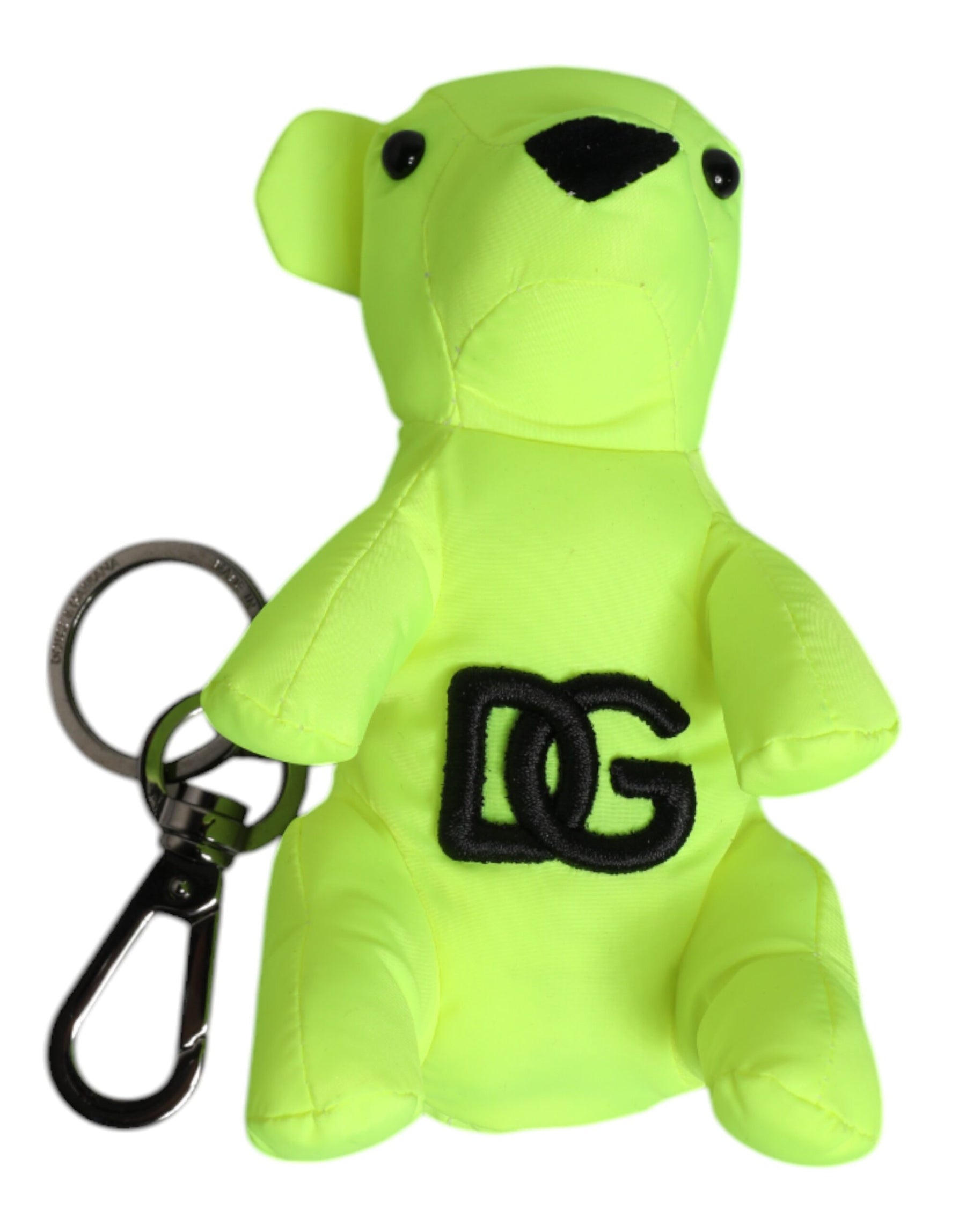 Dolce & Gabbana Green Bear Embroidered Logo Keychain Clasp Keyring | Regal Royce
