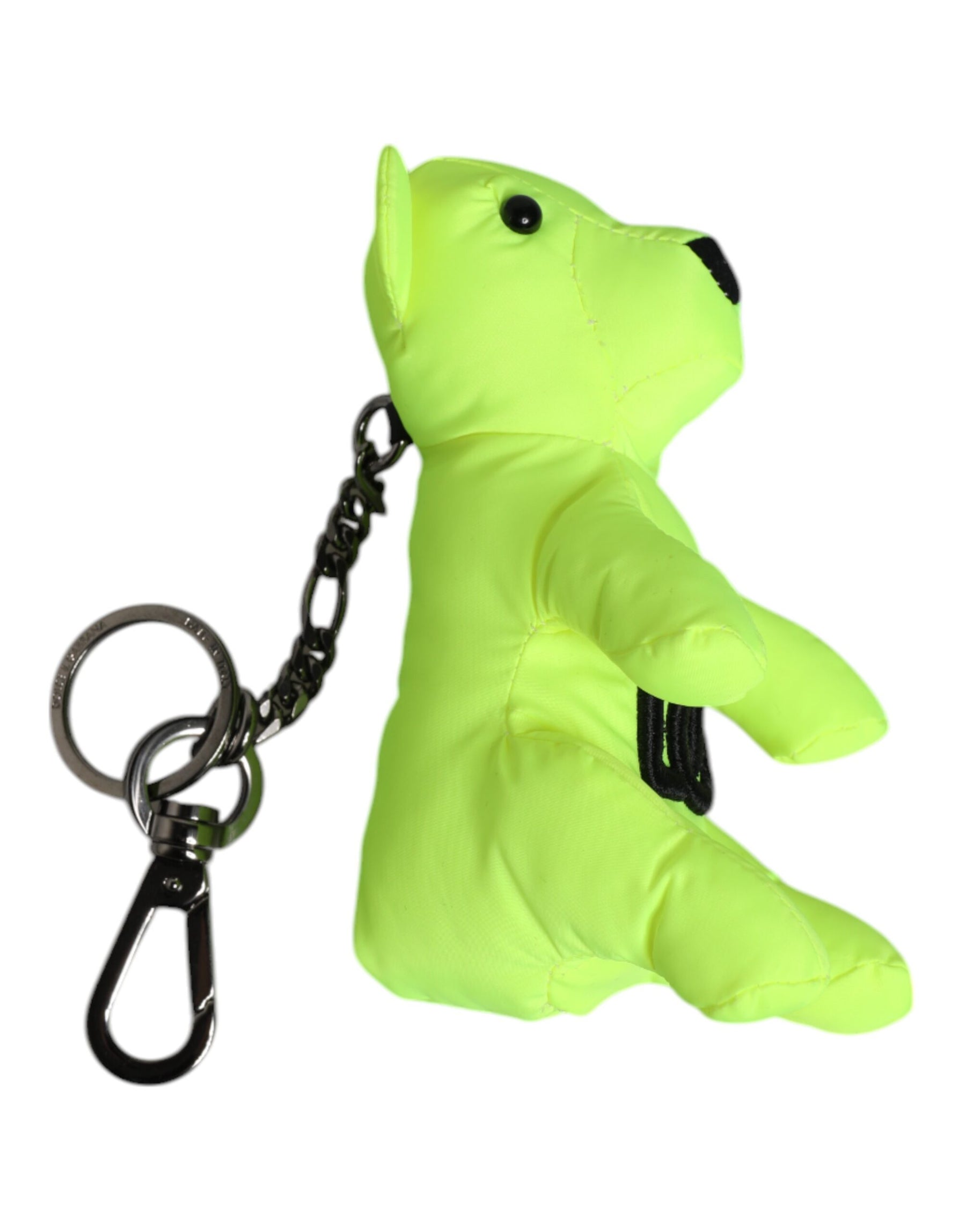 Dolce & Gabbana Green Bear Embroidered Logo Keychain Clasp Keyring | Regal Royce