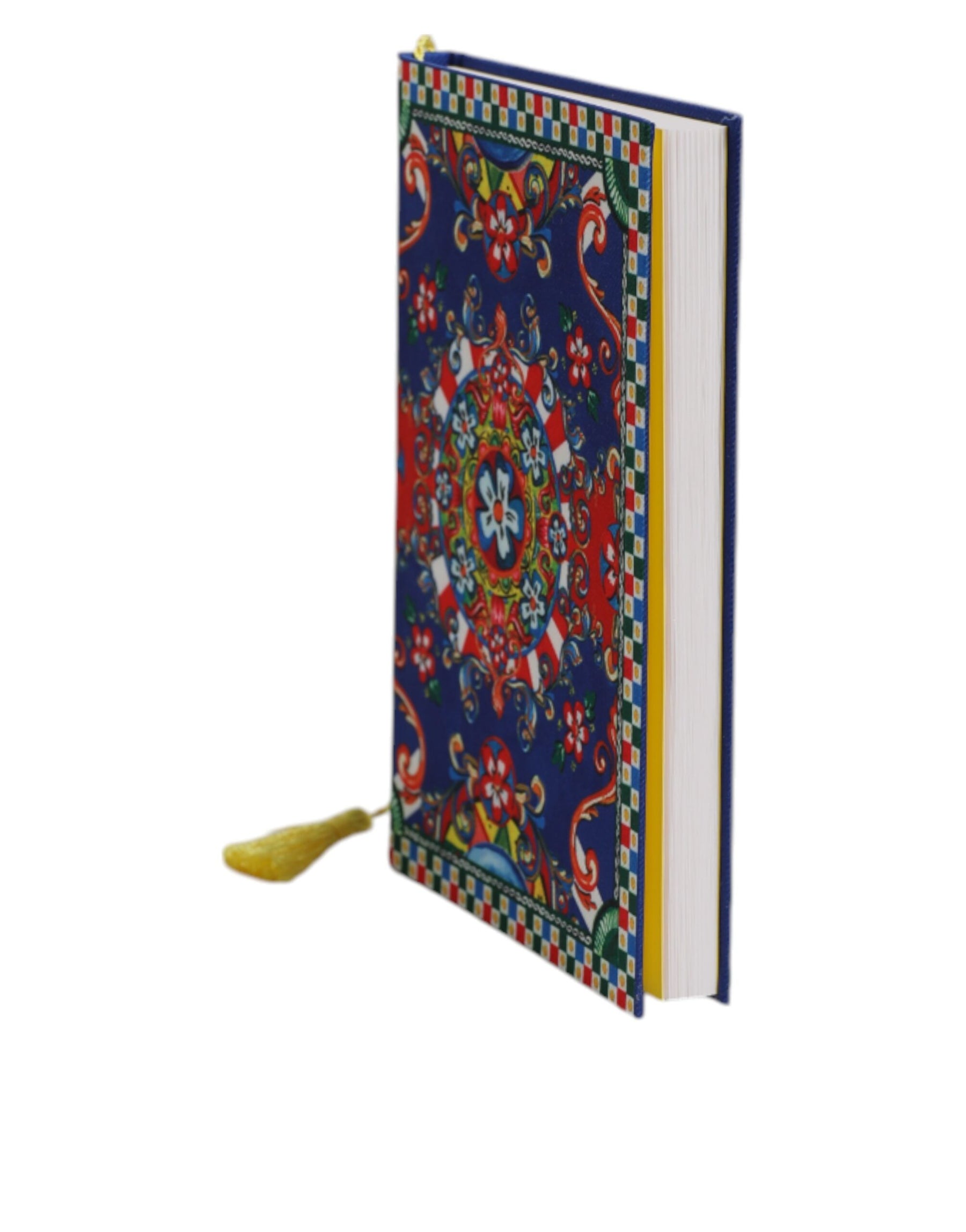 Dolce & Gabbana Multicolor Polyester Carretto Siciliano Print Notebook | Regal Royce