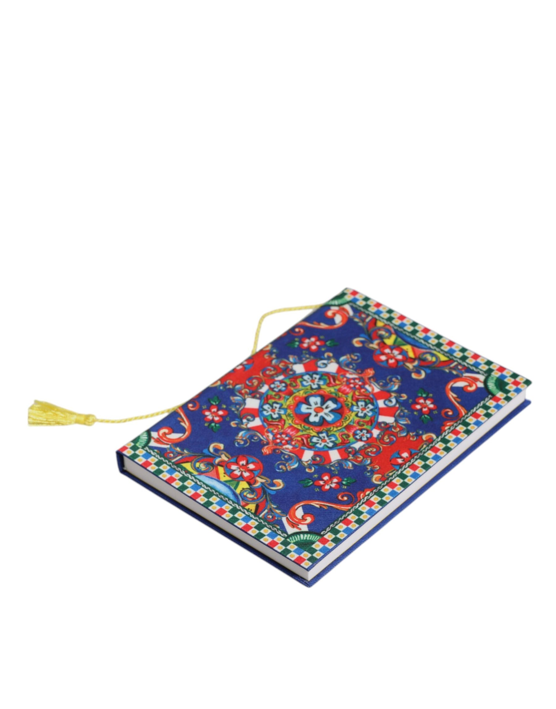 Dolce & Gabbana Multicolor Polyester Carretto Siciliano Print Notebook | Regal Royce