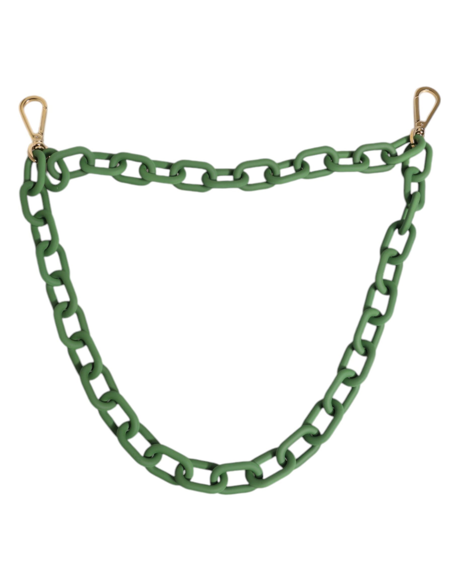 Dolce & Gabbana Green Plexy Acrylic Chunky Gold Hardware Wallet Chain | Regal Royce