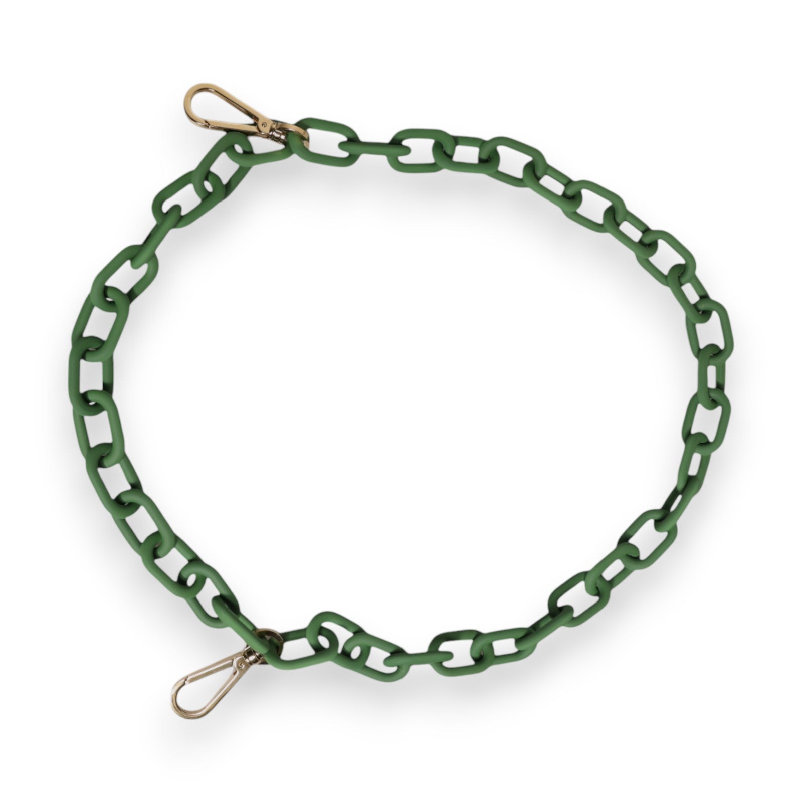 Dolce & Gabbana Green Plexy Acrylic Chunky Gold Hardware Wallet Chain | Regal Royce