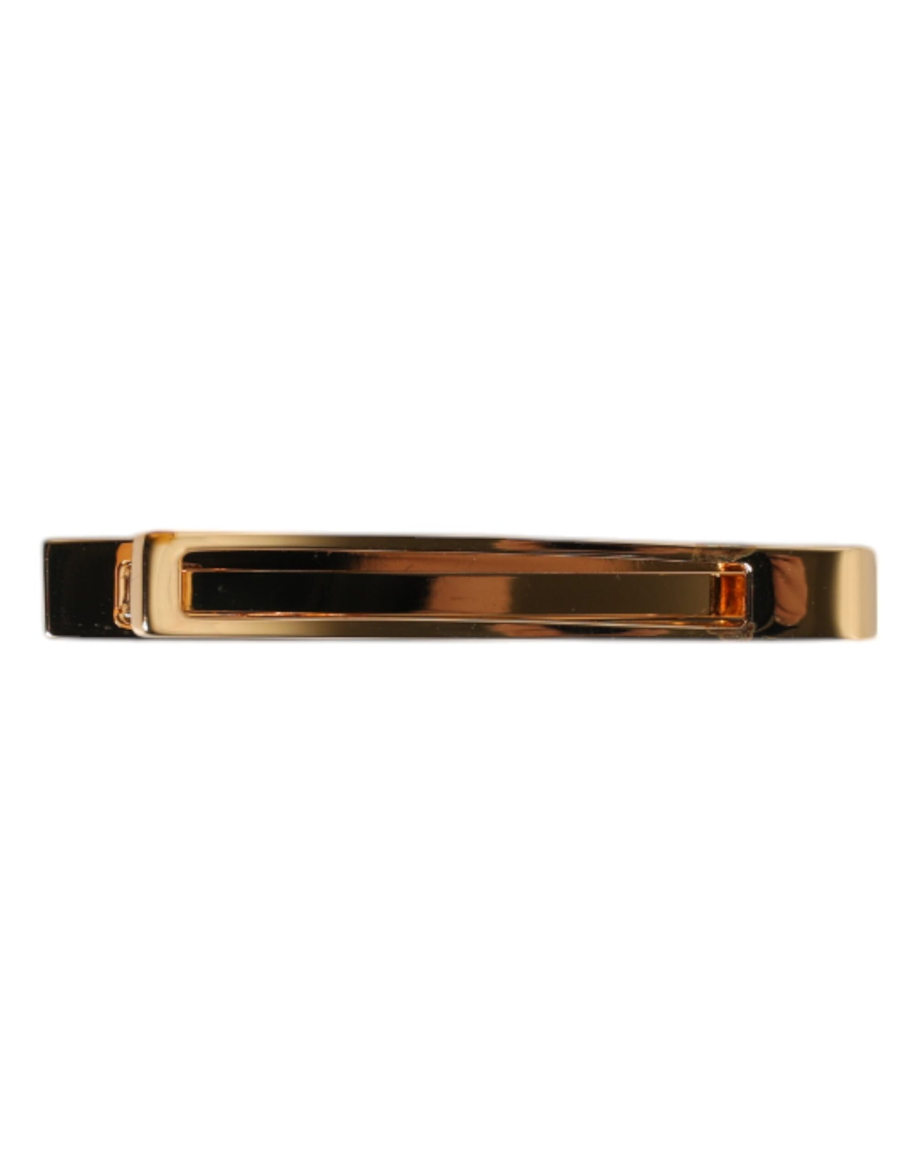 Dolce & Gabbana Gold Tone Brass Logo Branded Tie Clip Bar | Regal Royce