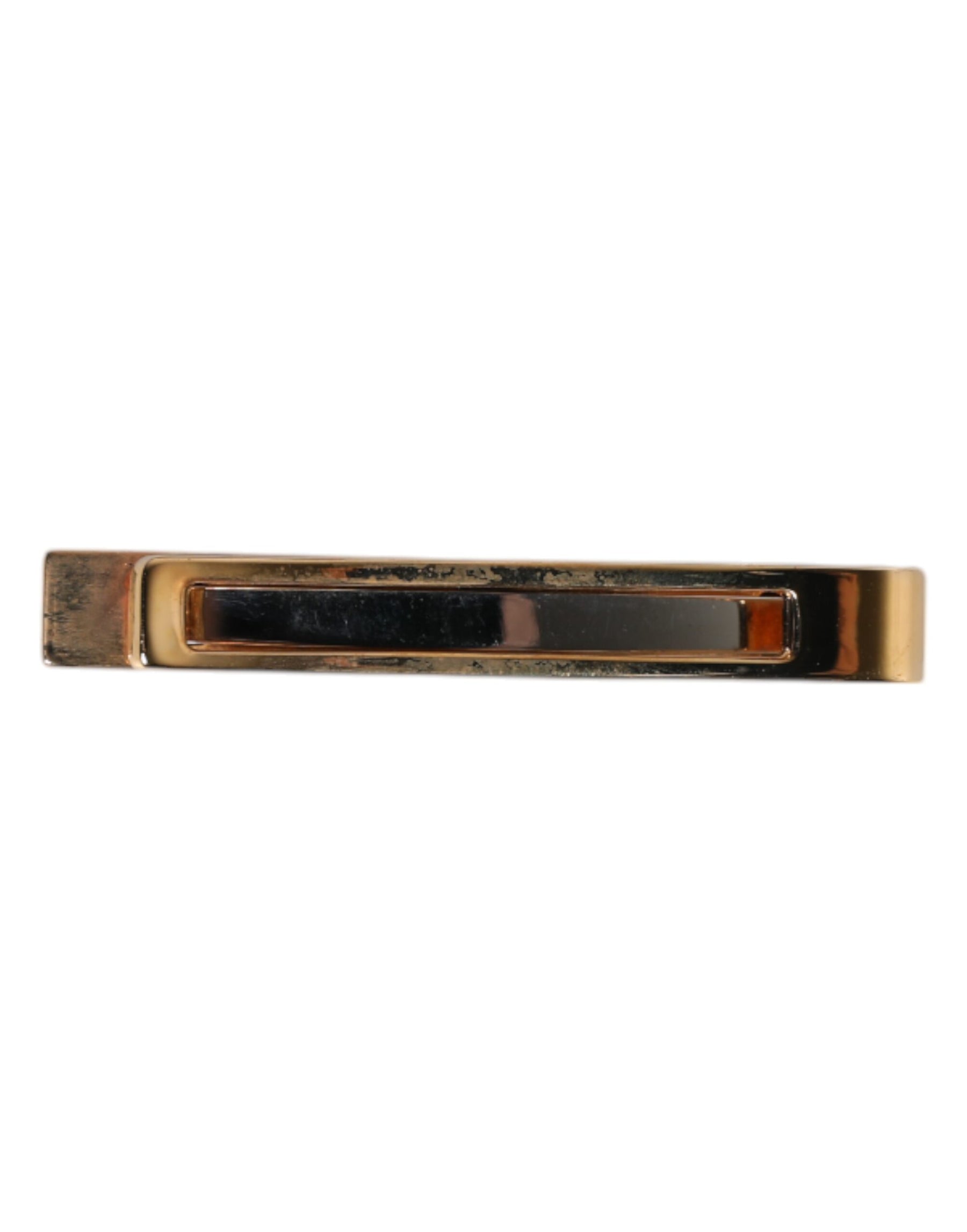 Dolce & Gabbana Multicolor Gold Tone Brass Tie Clip Bar | Regal Royce