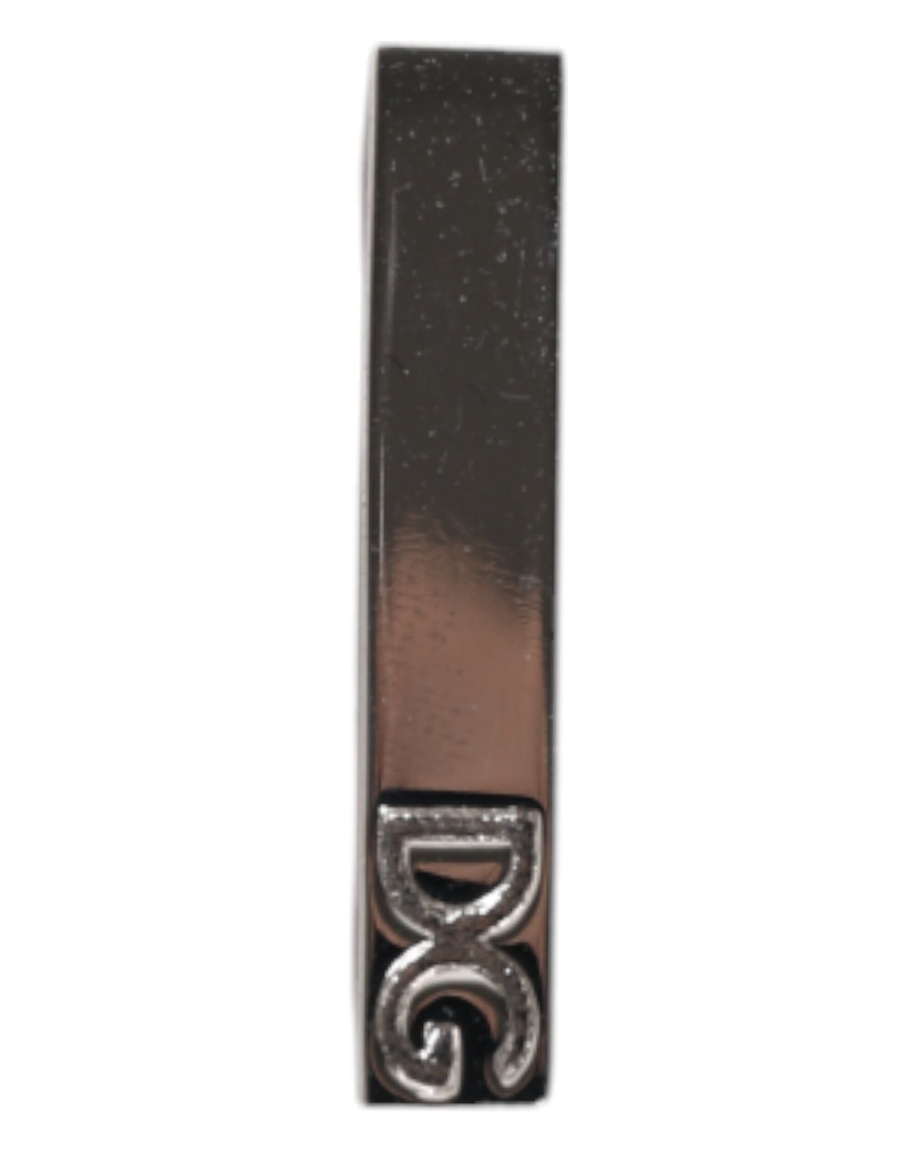 Dolce & Gabbana Silver Tone Brass Logo Branded Tie Clip Bar | Regal Royce