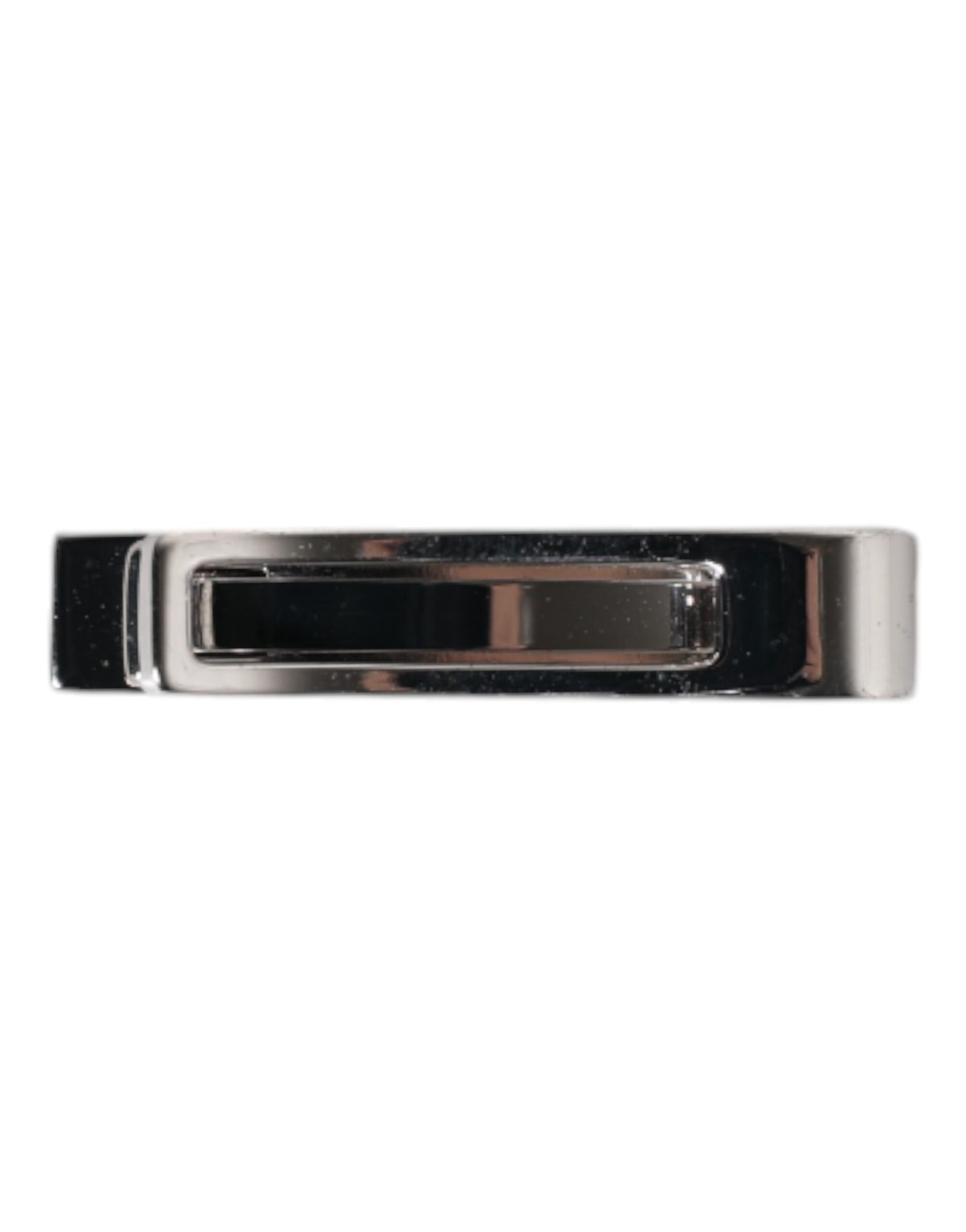 Dolce & Gabbana Silver Tone Brass Logo Branded Tie Clip Bar | Regal Royce