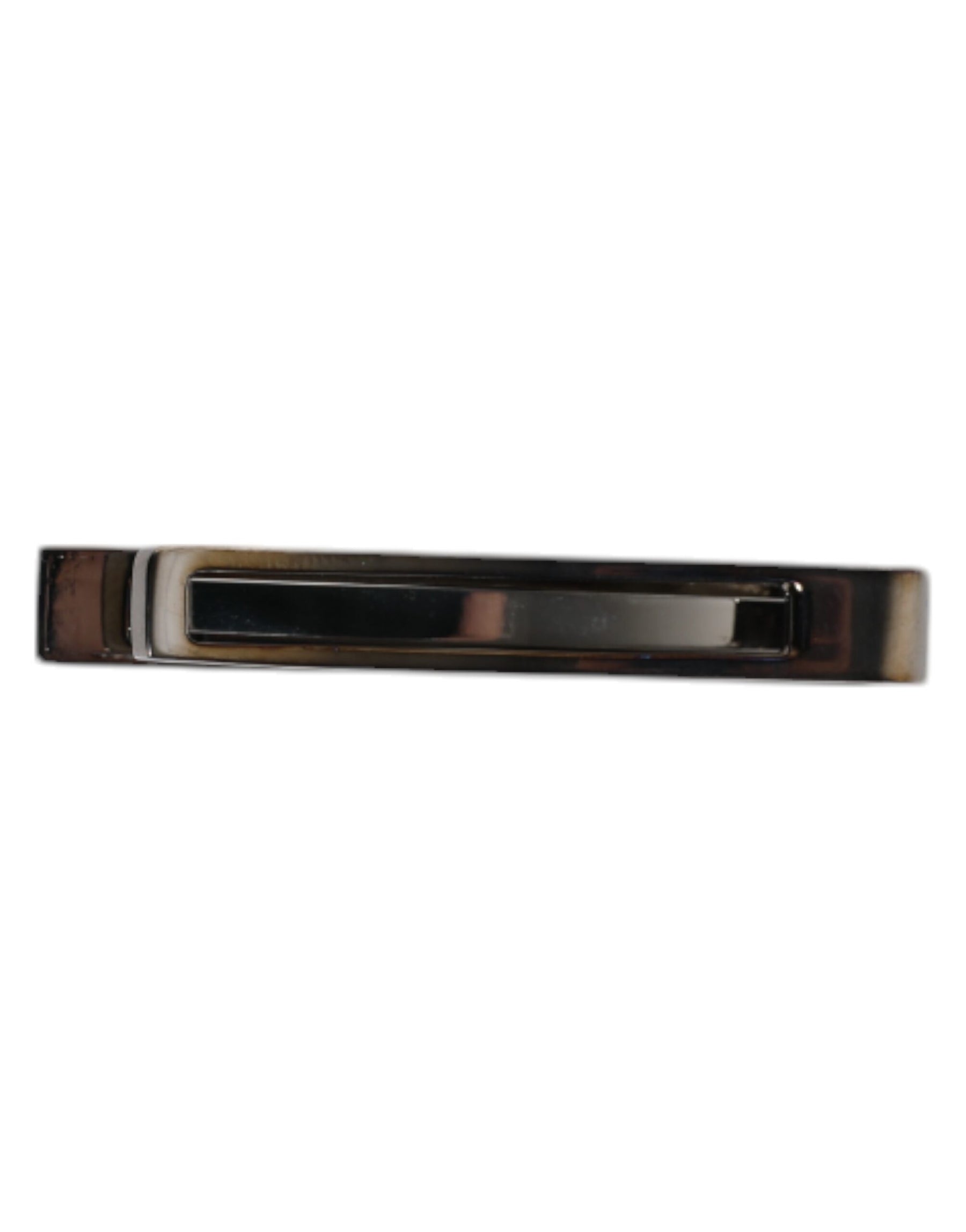 Dolce & Gabbana Black Tone Brass Logo Branded Tie Clip Bar | Regal Royce