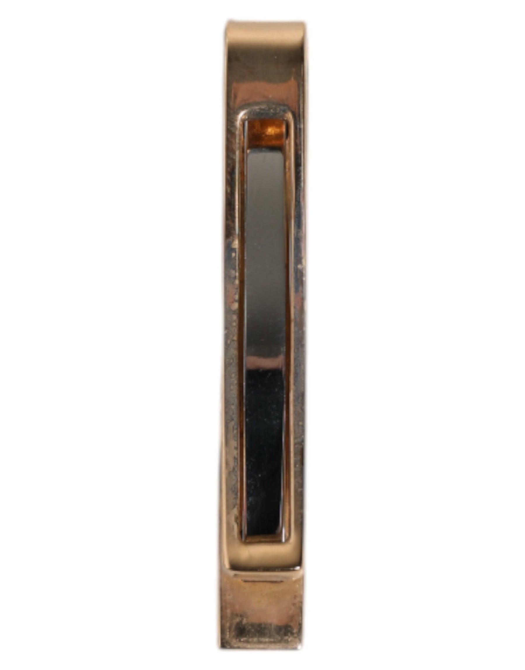 Dolce & Gabbana Gold Tone Brass Logo Branded Tie Clip Bar | Regal Royce