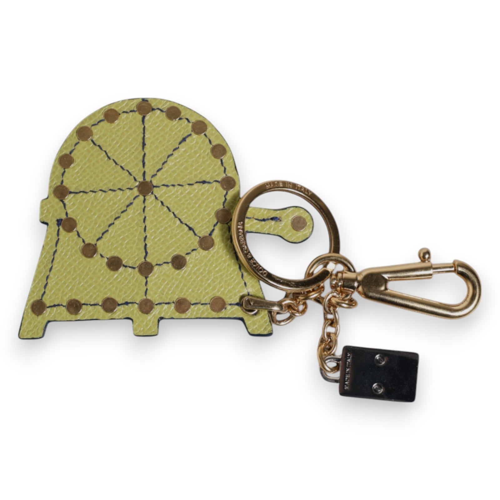 Dolce & Gabbana Multicolor Gold Tone Carretto Keychain Keyring | Regal Royce