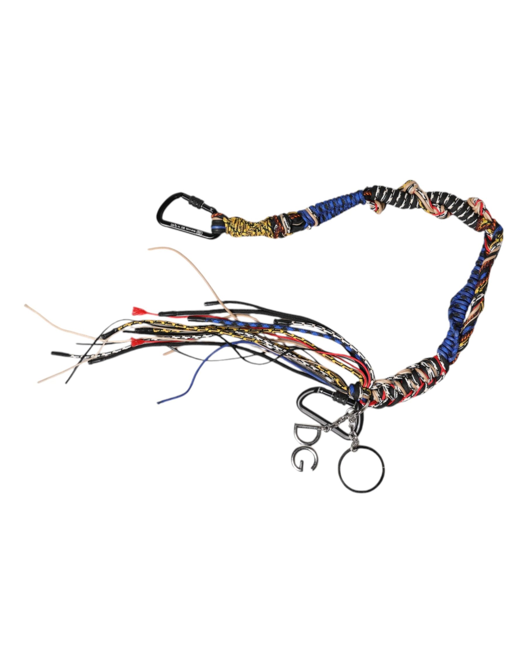 Dolce & Gabbana Multicolor Braided Rope Logo Bag Shoulder Strap | Regal Royce