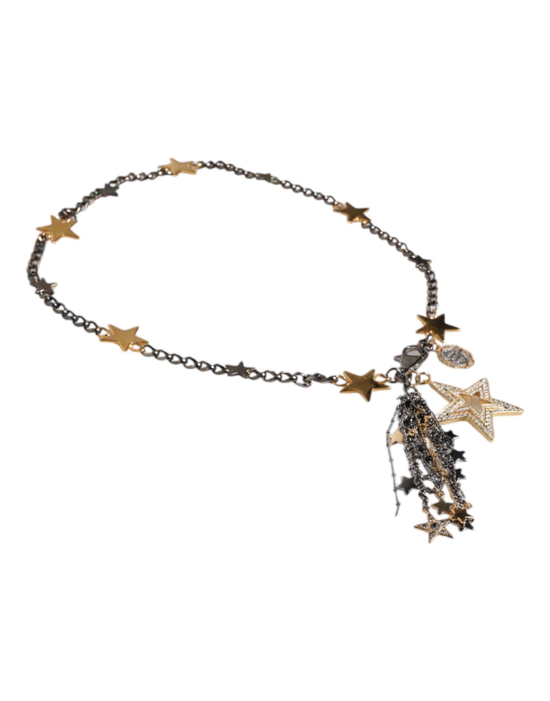 Dolce & Gabbana Silver Gold Brass Embellished Waist Chain Belt | Regal Royce