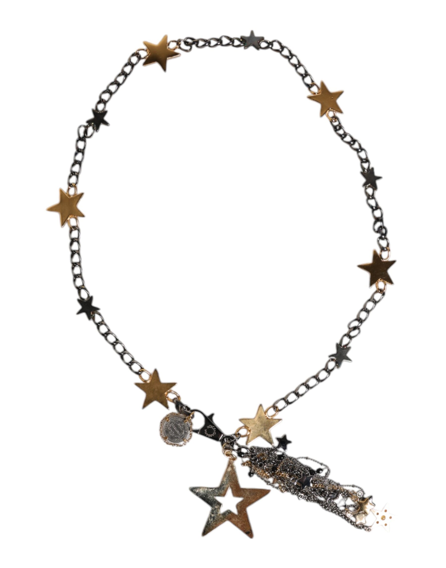 Dolce & Gabbana Silver Gold Brass Embellished Waist Chain Belt | Regal Royce