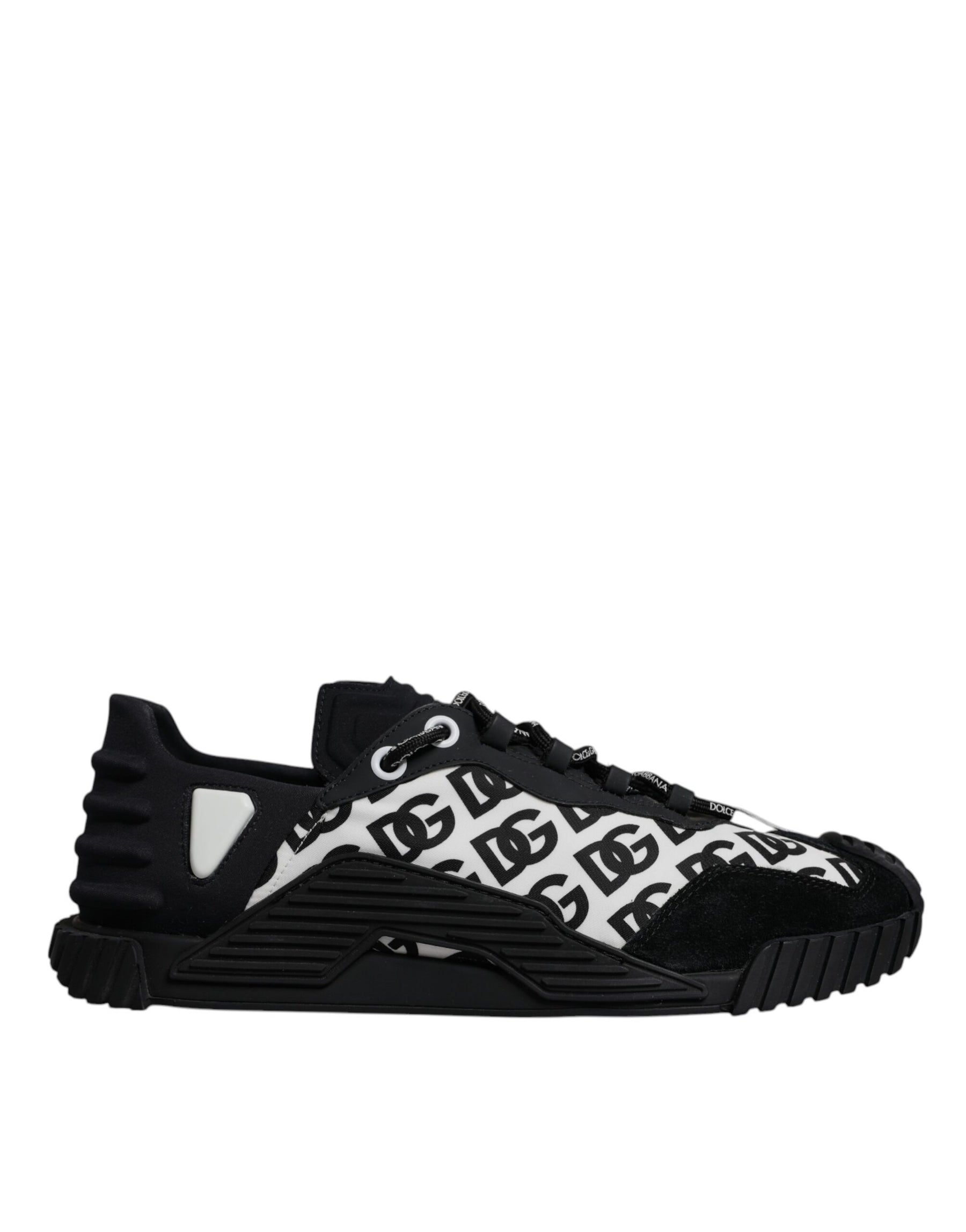 Dolce & Gabbana Black Logo Lace Up Low Top NS1 Sneakers Shoes | Regal Royce