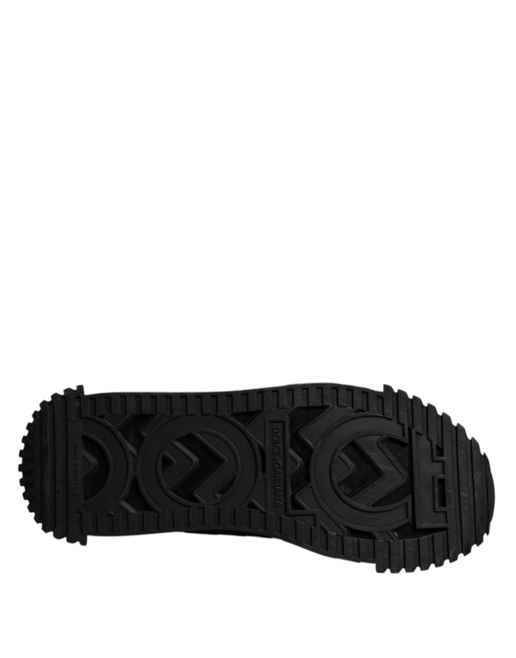 Dolce & Gabbana Black Logo Lace Up Low Top NS1 Sneakers Shoes | Regal Royce