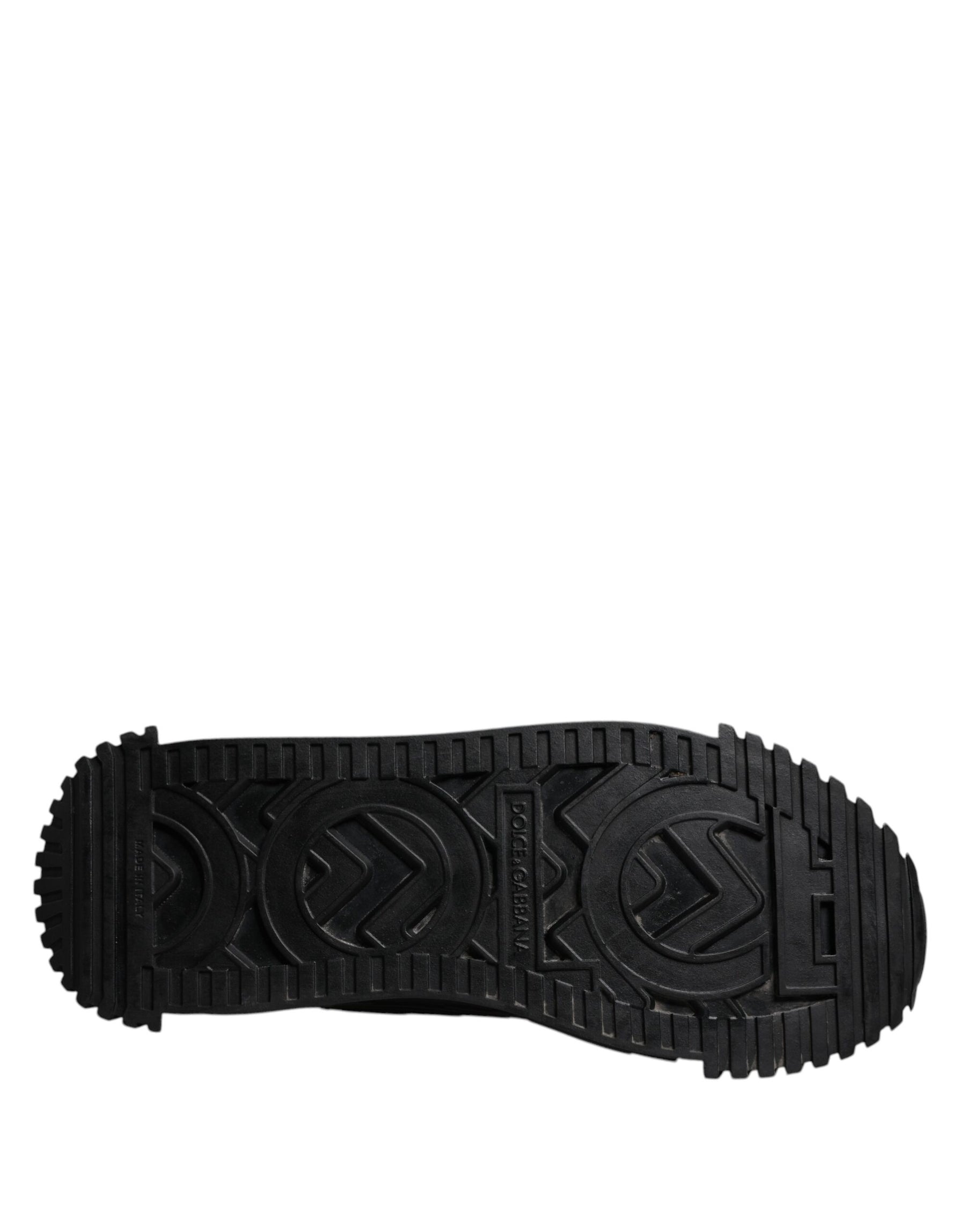 Dolce & Gabbana Black Logo Lace Up Low Top NS1 Sneakers Shoes | Regal Royce