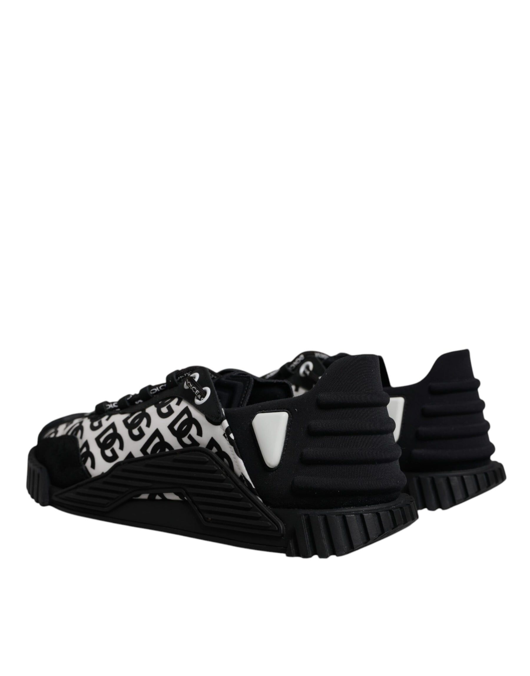 Dolce & Gabbana Black Logo Lace Up Low Top NS1 Sneakers Shoes | Regal Royce