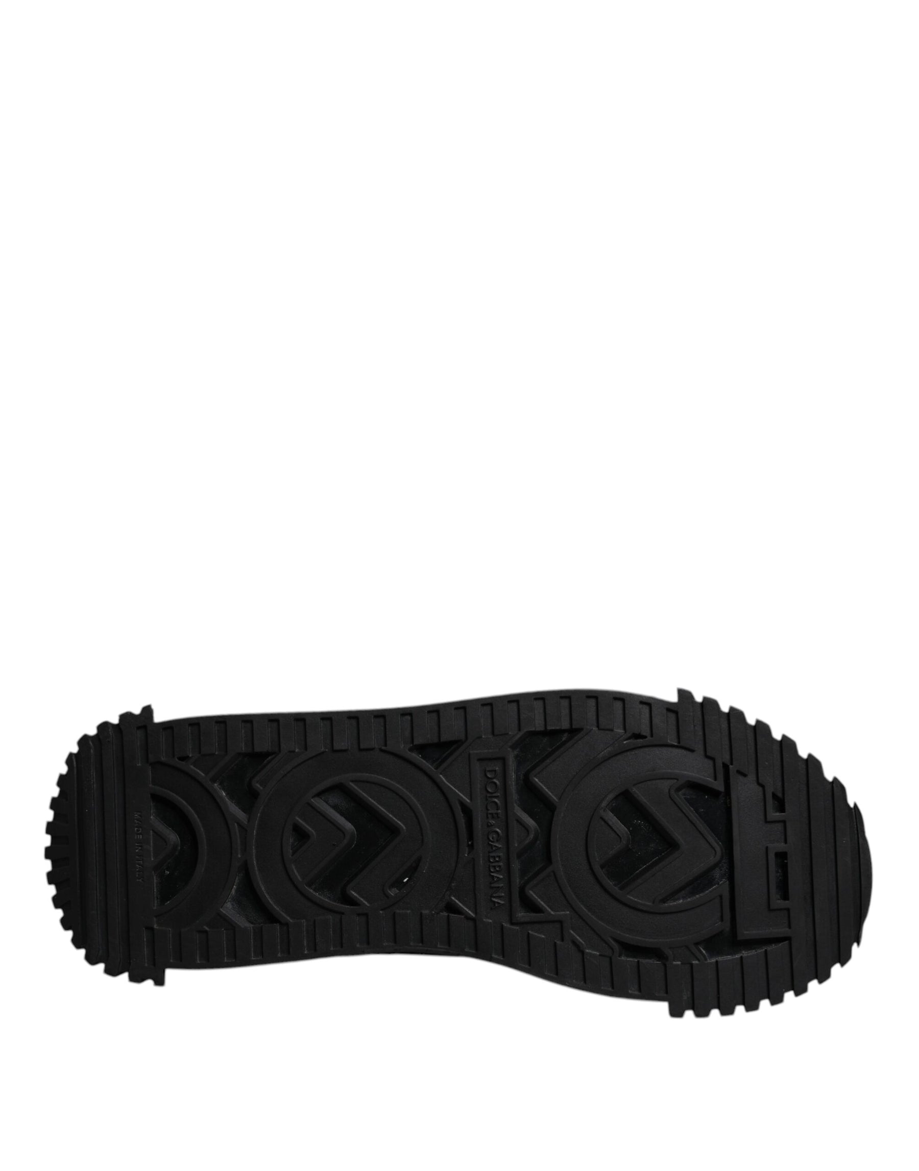 Dolce & Gabbana Black Logo Lace Up Low Top NS1 Sneakers Shoes | Regal Royce