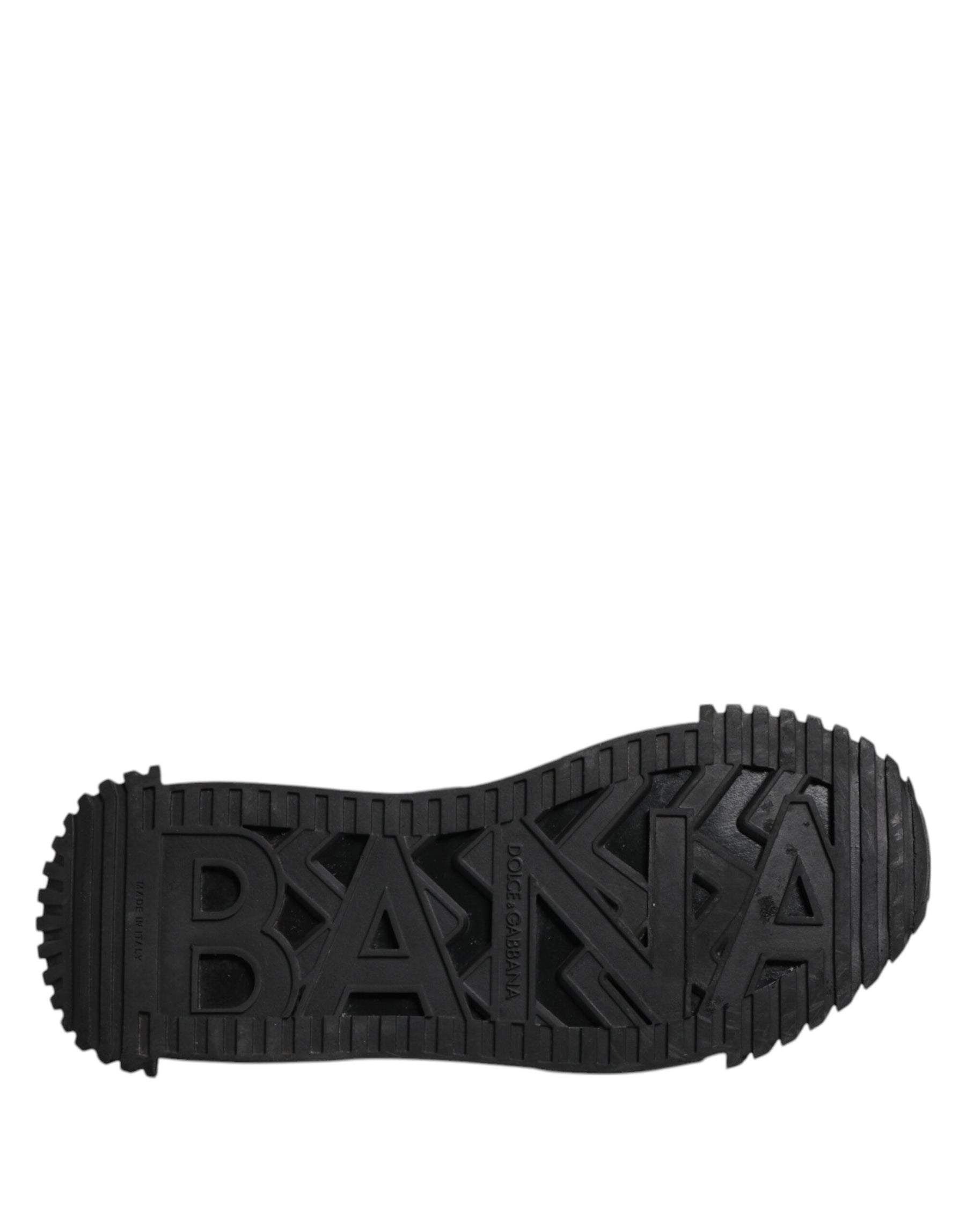 Dolce & Gabbana Black Logo Lace Up Low Top NS1 Sneakers Shoes | Regal Royce